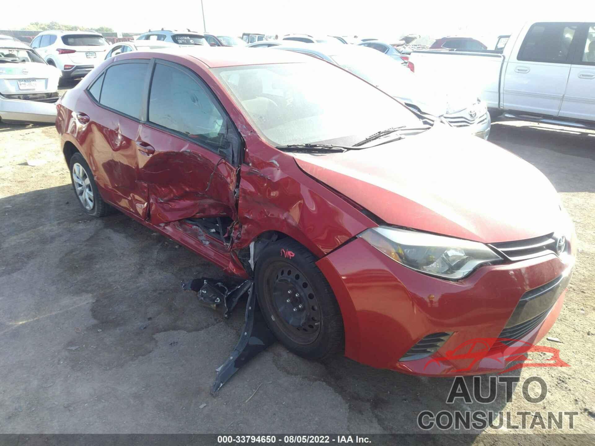 TOYOTA COROLLA 2016 - 5YFBURHE7GP411302