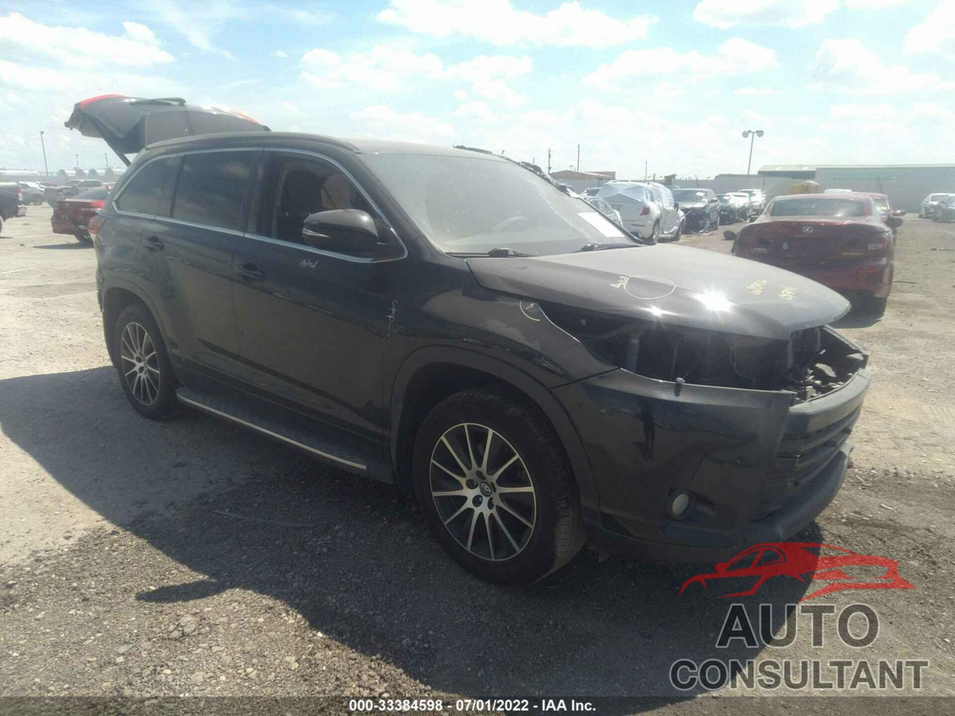 TOYOTA HIGHLANDER 2017 - 5TDKZRFHXHS188535