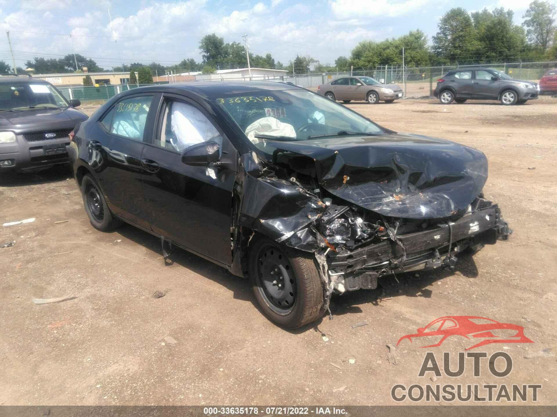 TOYOTA COROLLA 2019 - 2T1BURHE9KC192092