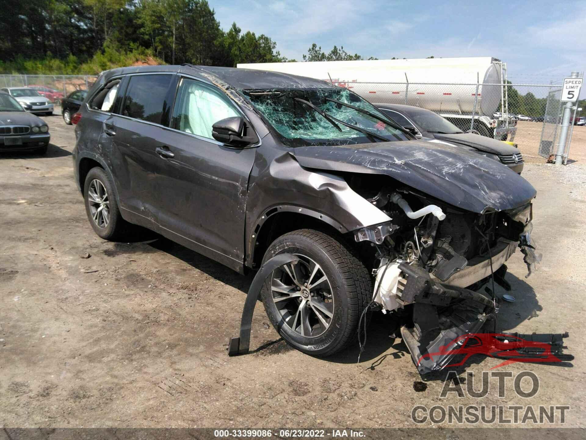 TOYOTA HIGHLANDER 2017 - 5TDZARFH9HS032234