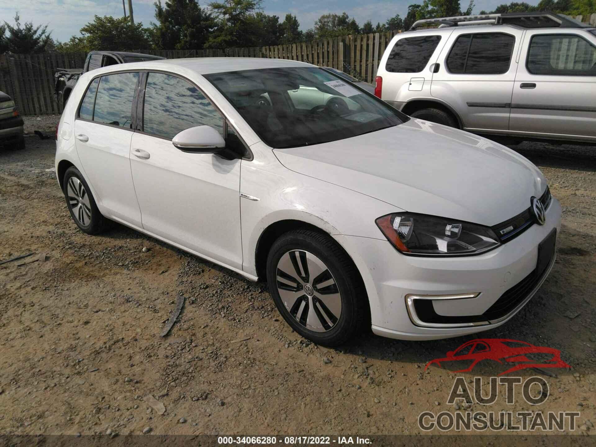 VOLKSWAGEN E-GOLF 2016 - WVWKP7AUXGW913080