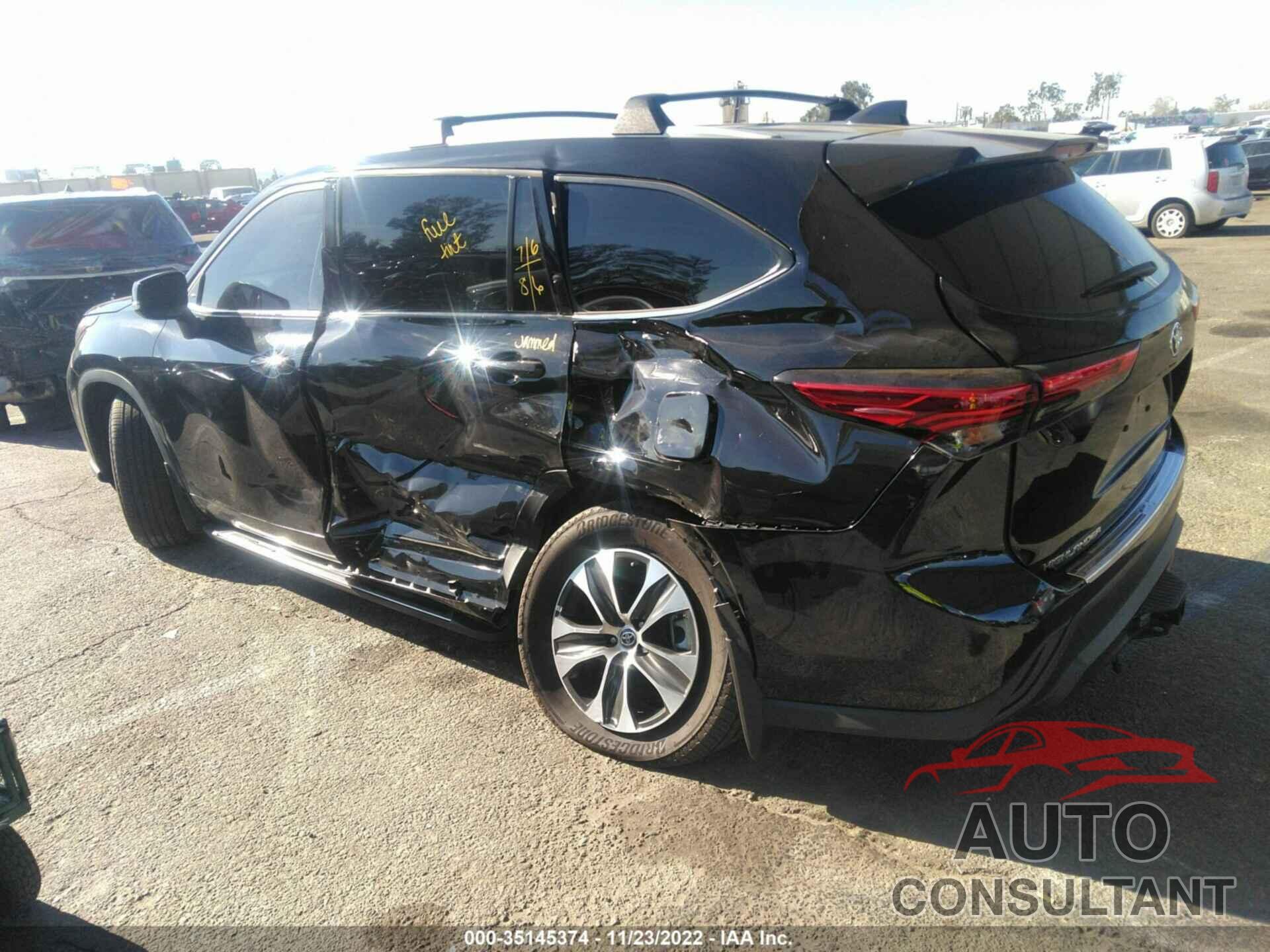 TOYOTA HIGHLANDER 2022 - 5TDHARAH0NS510975