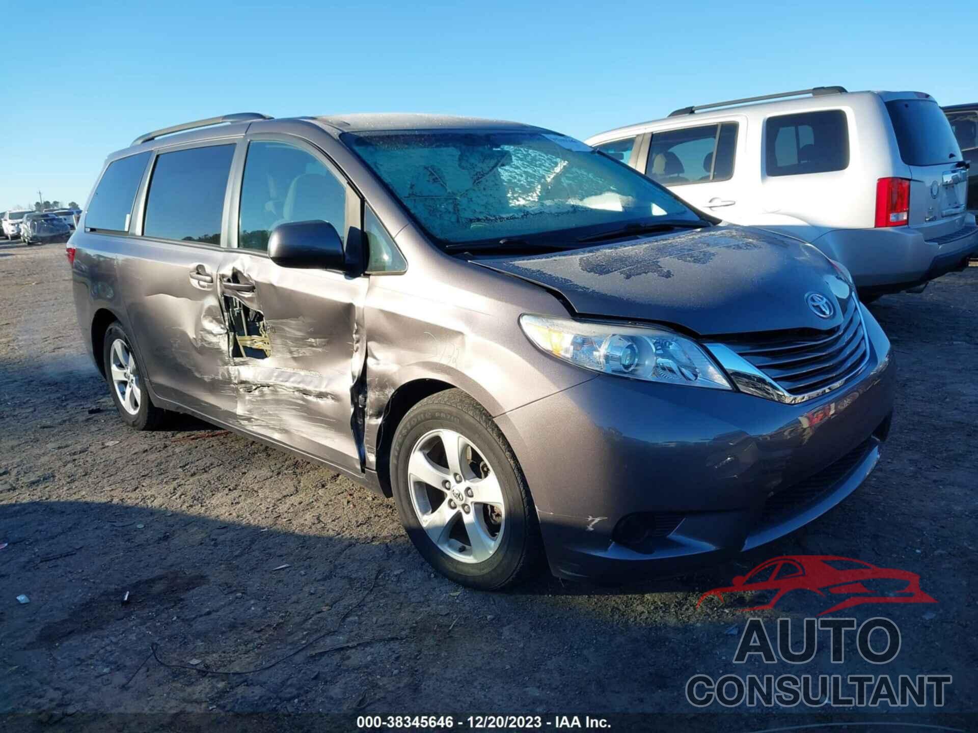 TOYOTA SIENNA 2017 - 5TDKZ3DC9HS772719