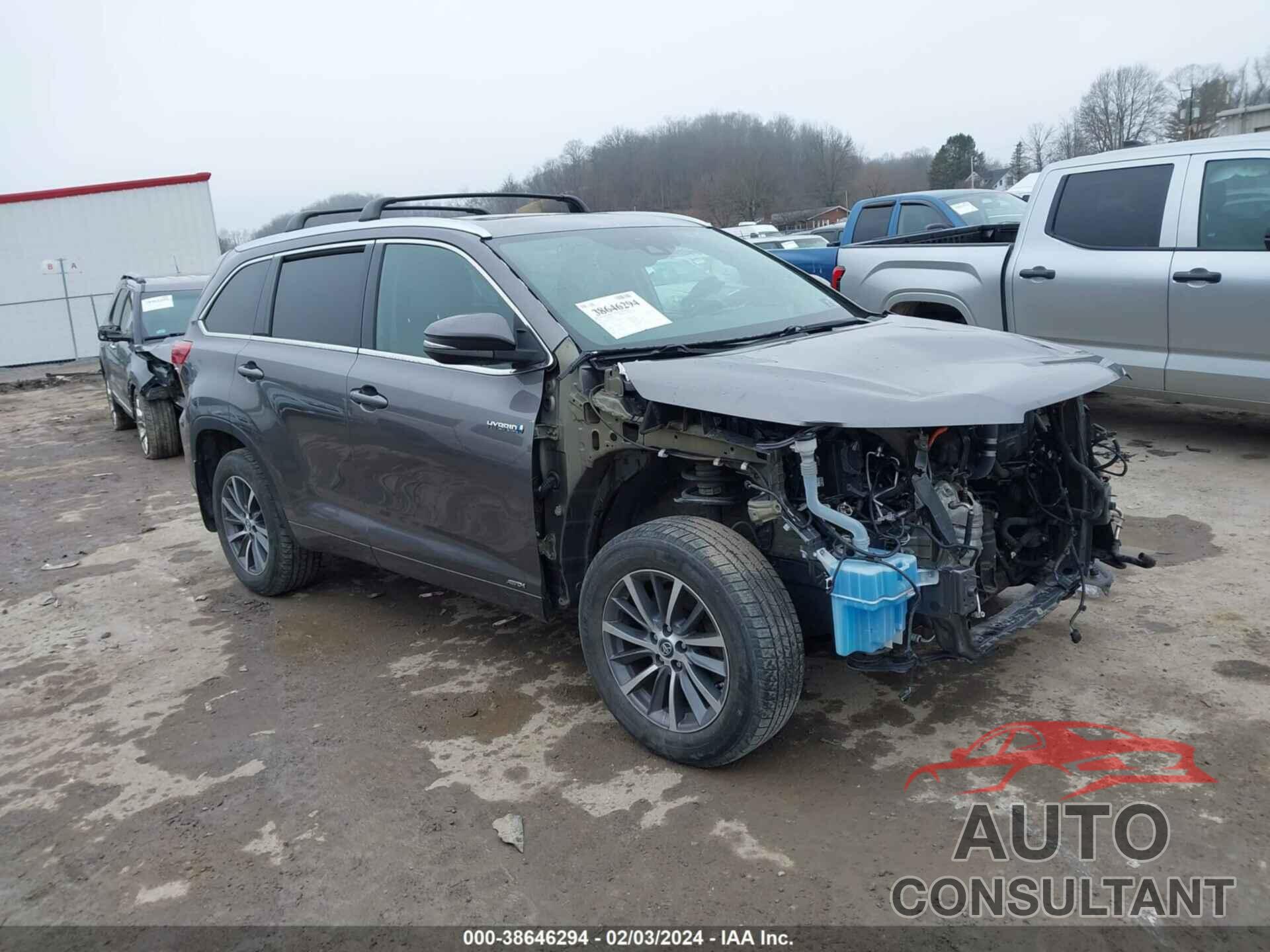 TOYOTA HIGHLANDER HYBRID 2018 - 5TDJGRFH9JS050881