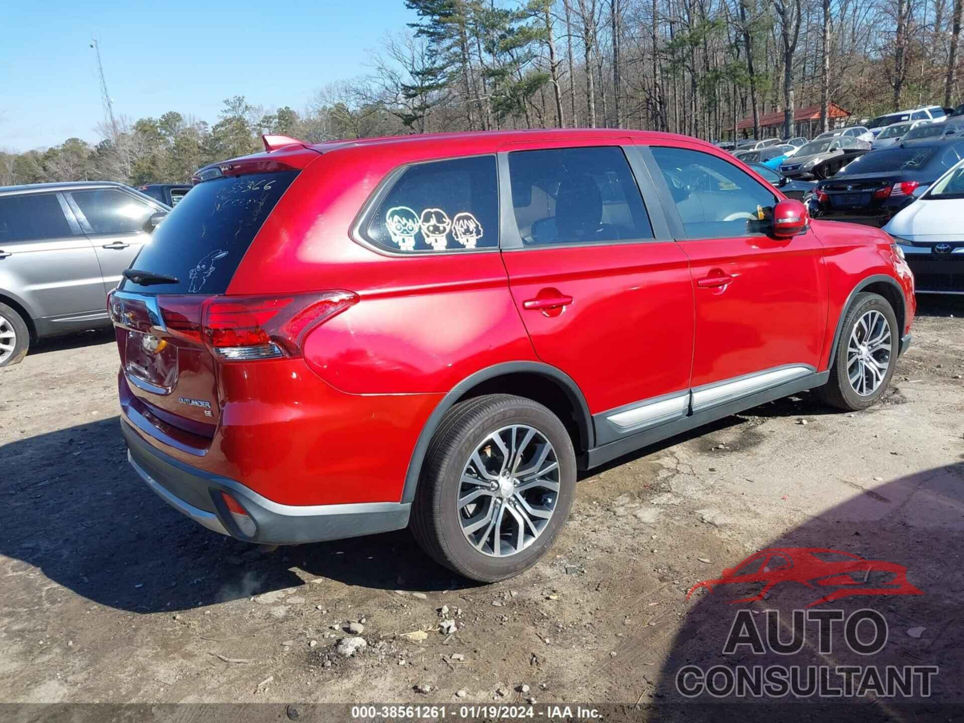 MITSUBISHI OUTLANDER 2018 - JA4AD3A3XJZ003045