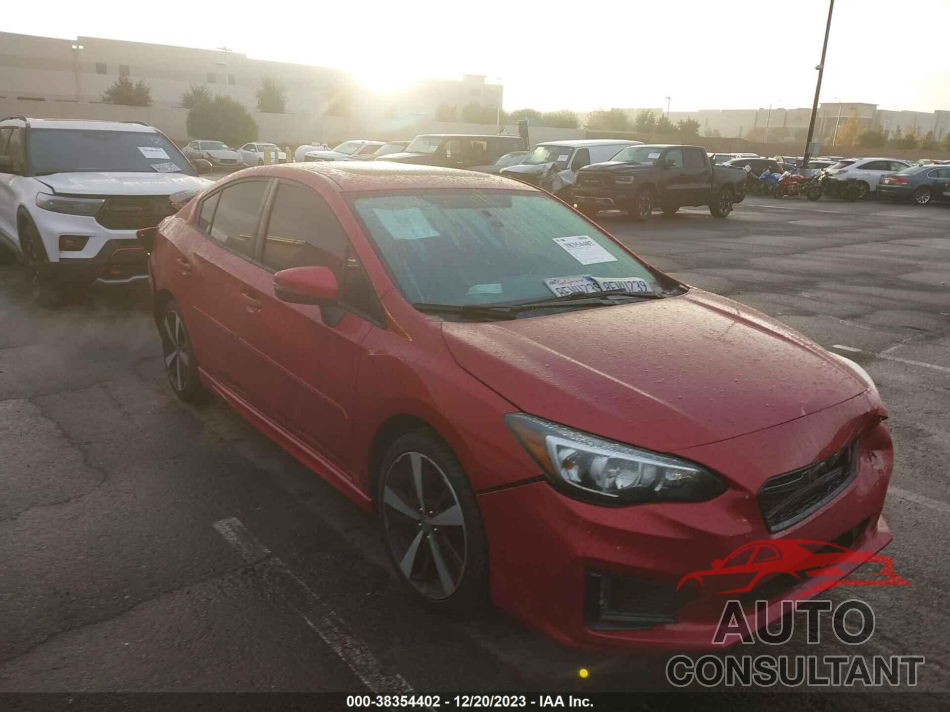 SUBARU IMPREZA 2018 - 4S3GKAL62J3619715