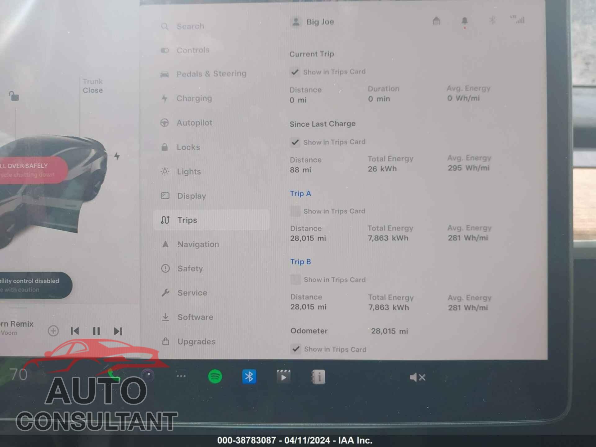 TESLA MODEL 3 2022 - 5YJ3E1EBXNF263703