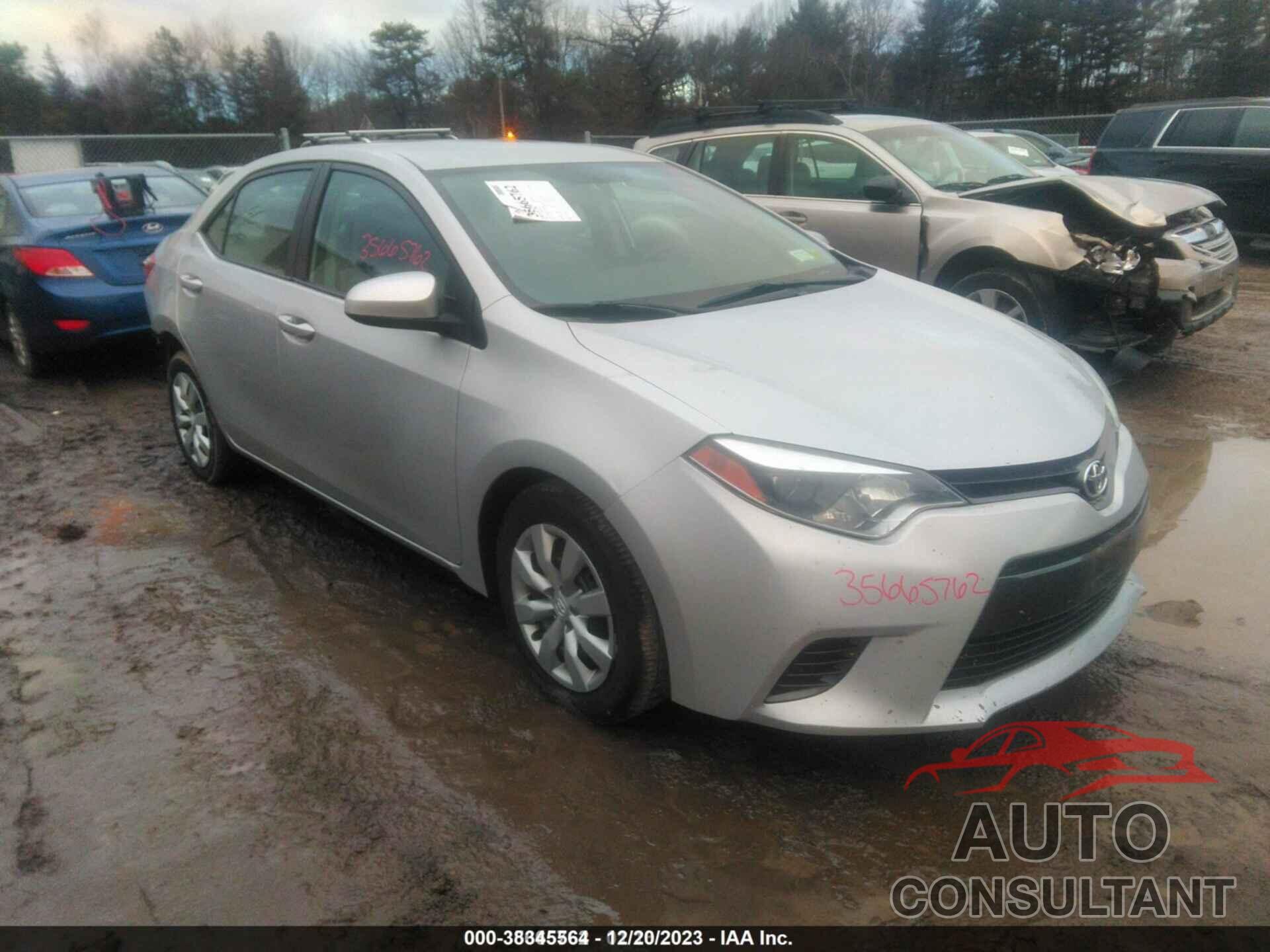 TOYOTA COROLLA 2016 - 2T1BURHEXGC563834