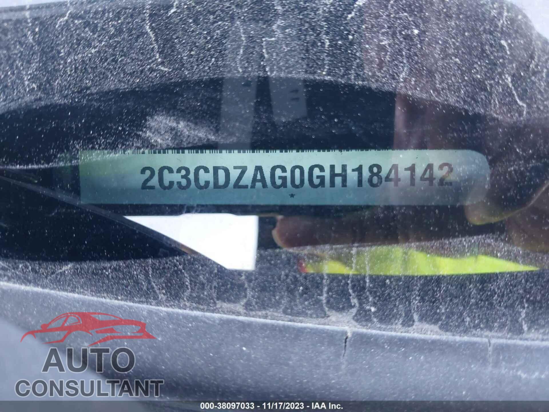 DODGE CHALLENGER 2016 - 2C3CDZAG0GH184142