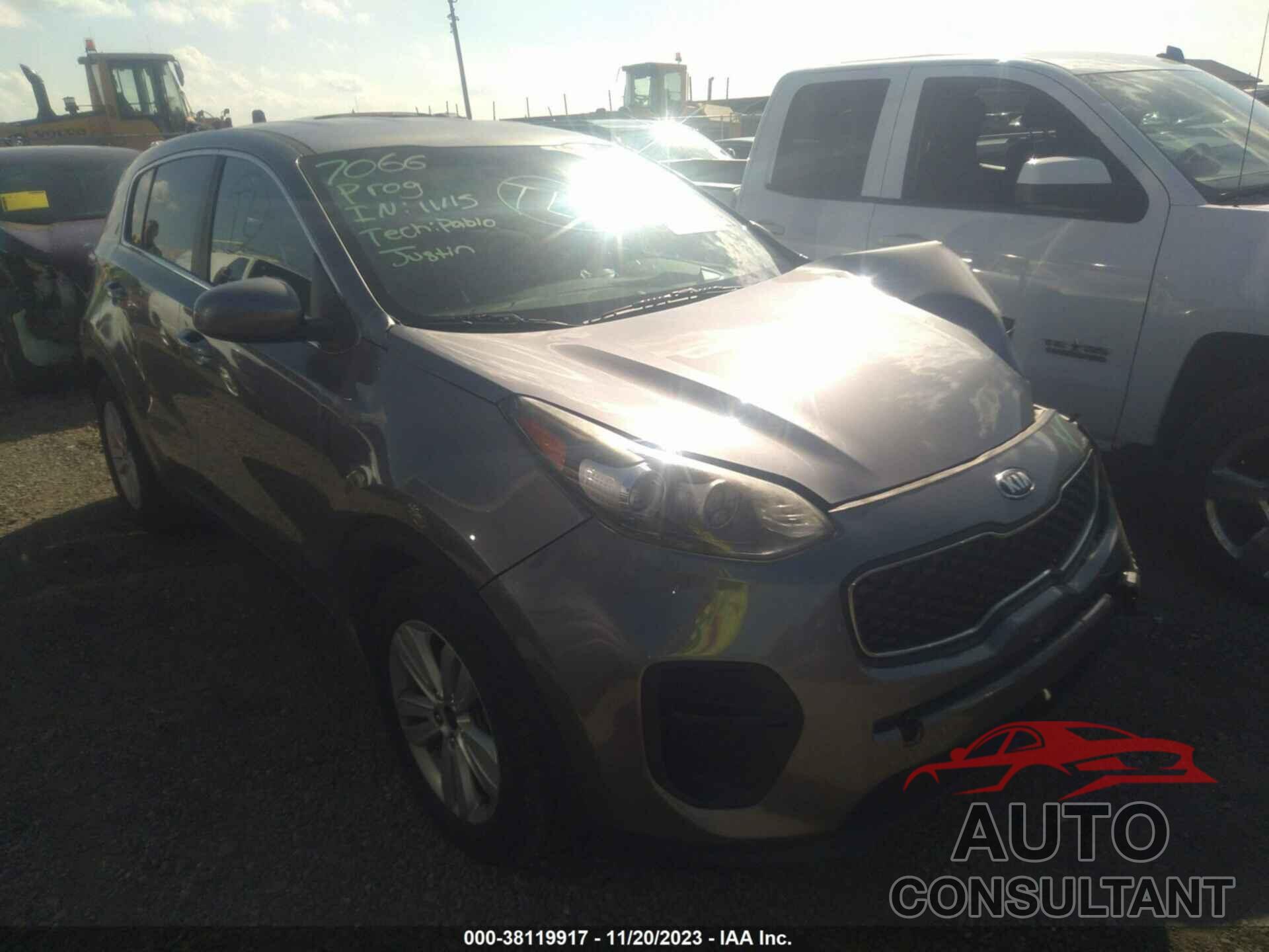 KIA SPORTAGE 2017 - KNDPM3AC7H7210014