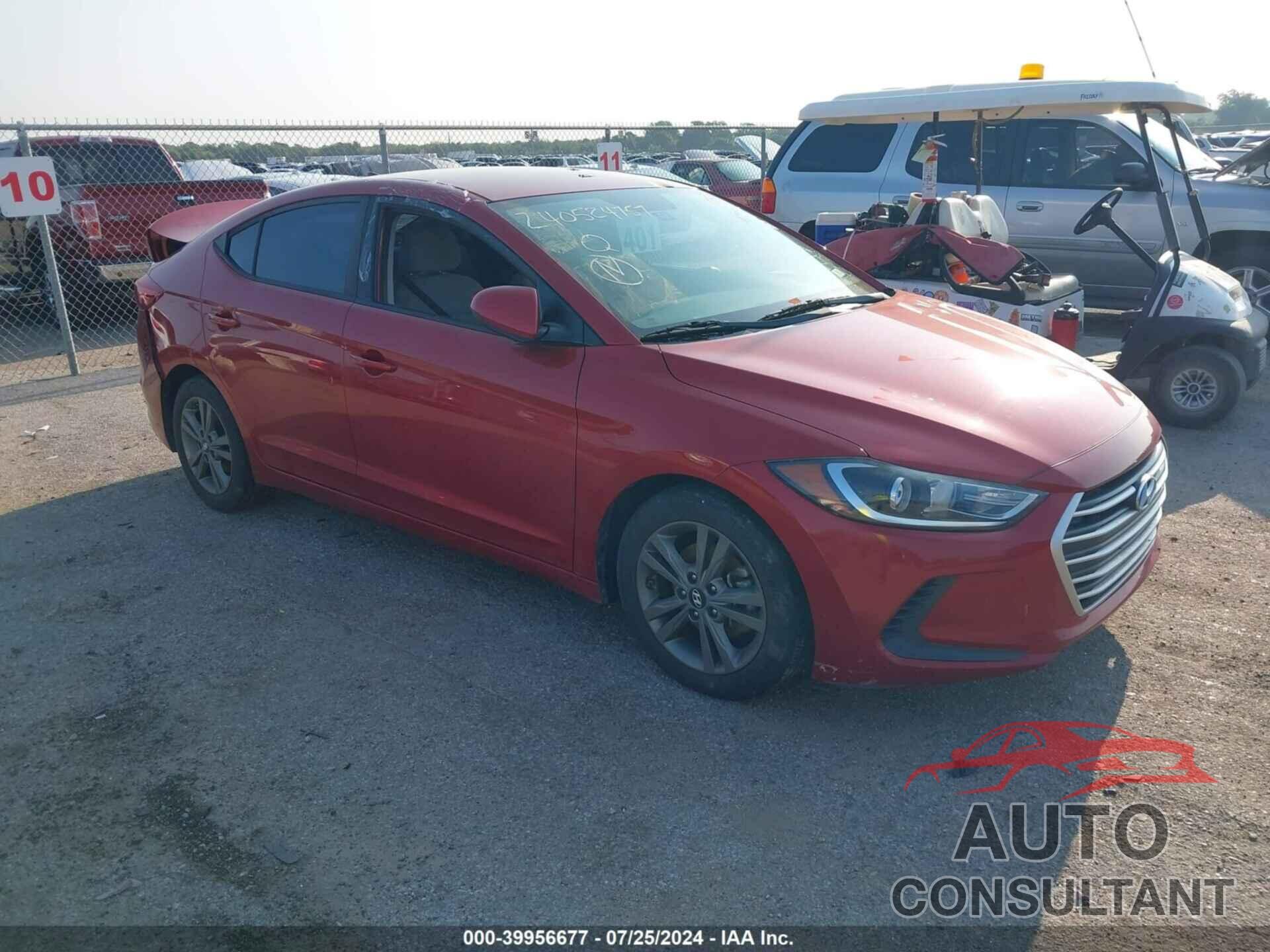 HYUNDAI ELANTRA 2018 - 5NPD84LF1JH306419