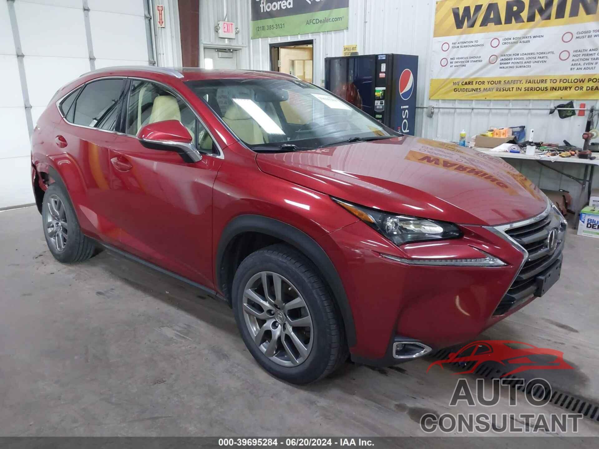 LEXUS NX 200T 2016 - JTJBARBZ8G2095439