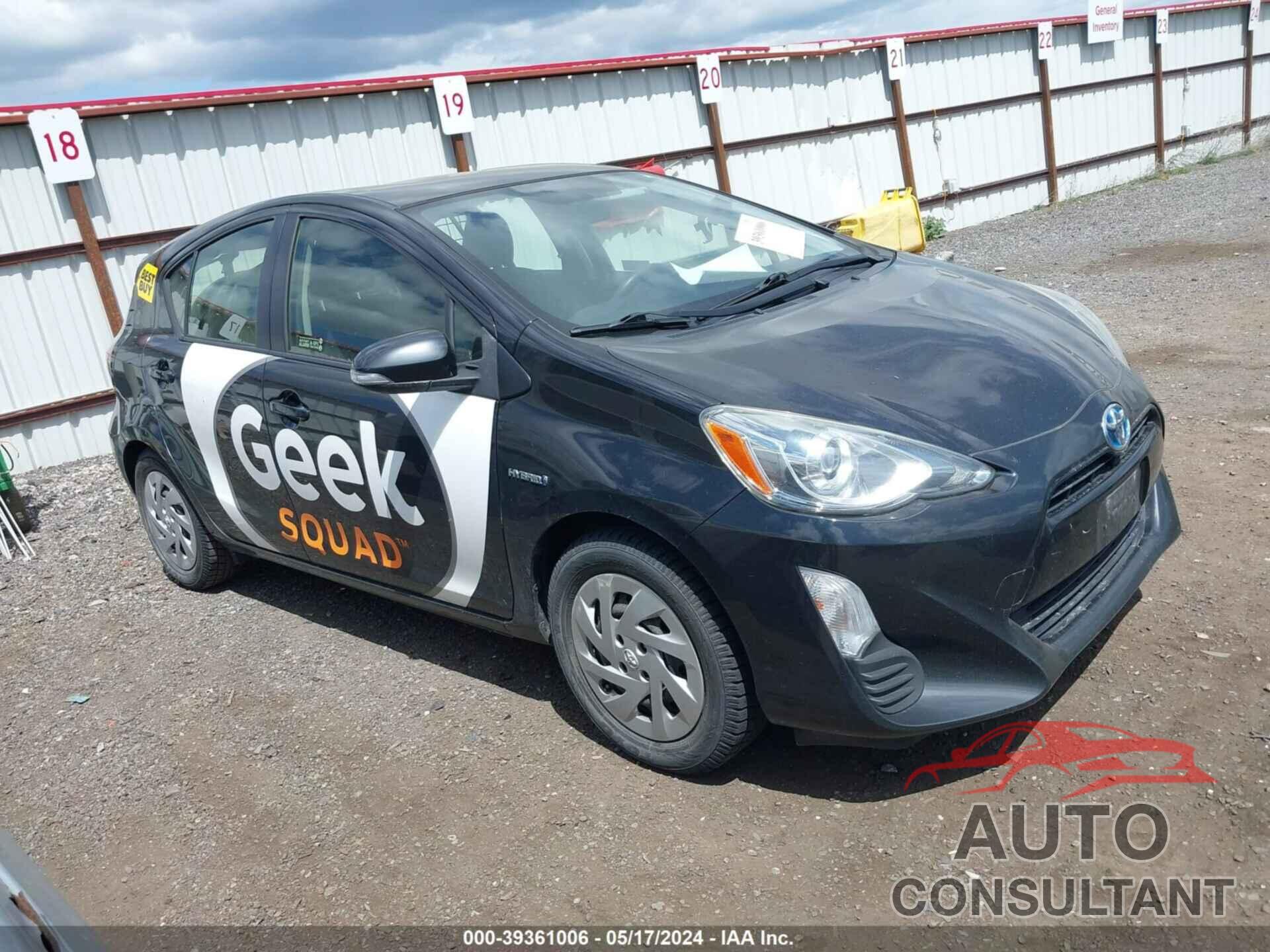 TOYOTA PRIUS C 2016 - JTDKDTB38G1120011