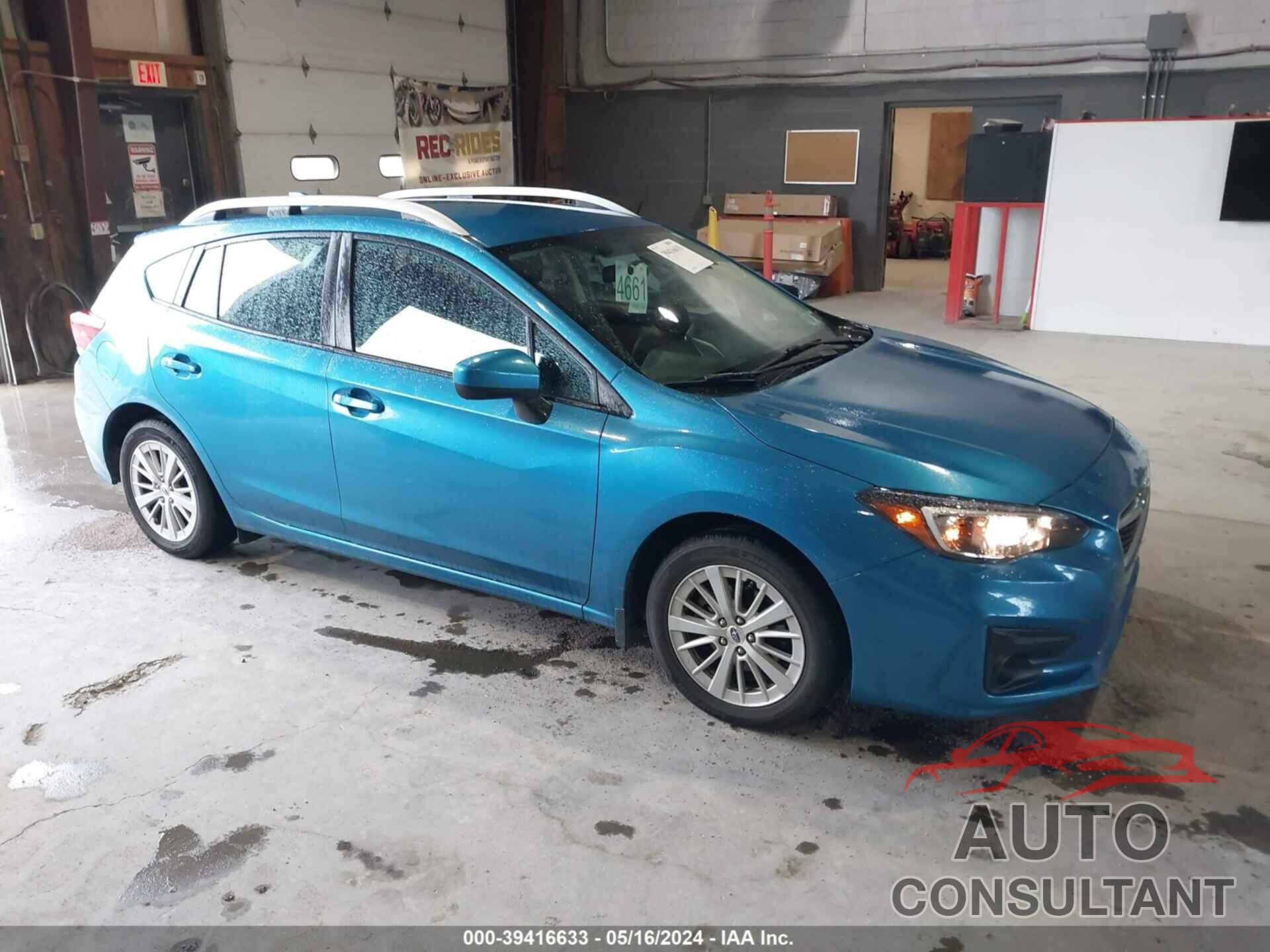 SUBARU IMPREZA 2018 - 4S3GTAB62J3708327