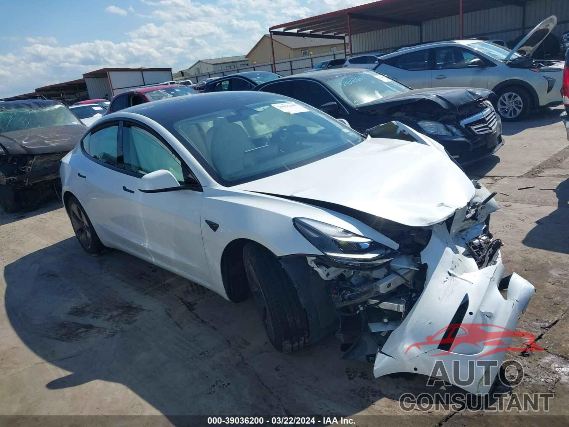 TESLA MODEL 3 2022 - 5YJ3E1EB5NF342700