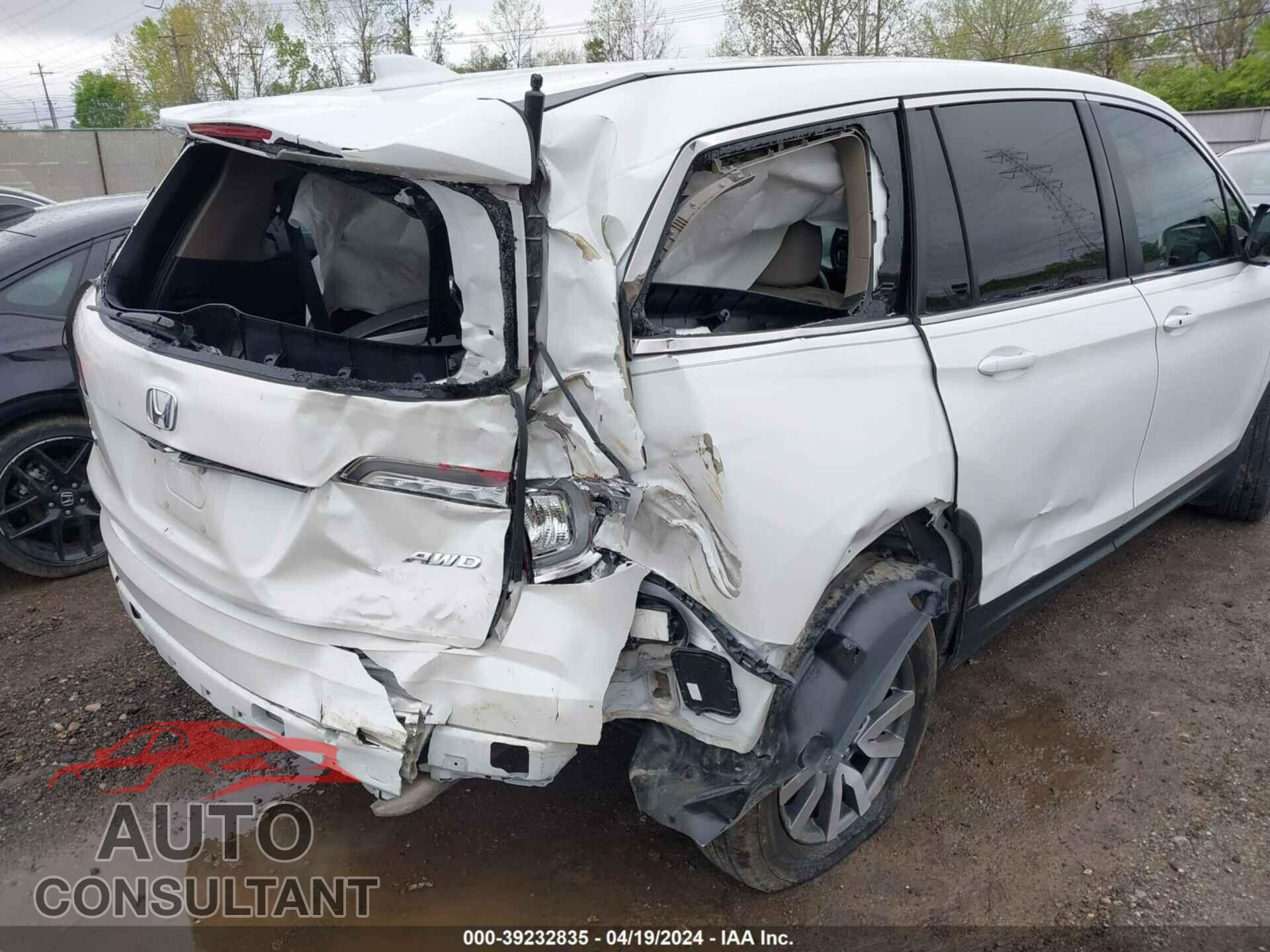 HONDA PILOT 2021 - 5FNYF6H54MB068328