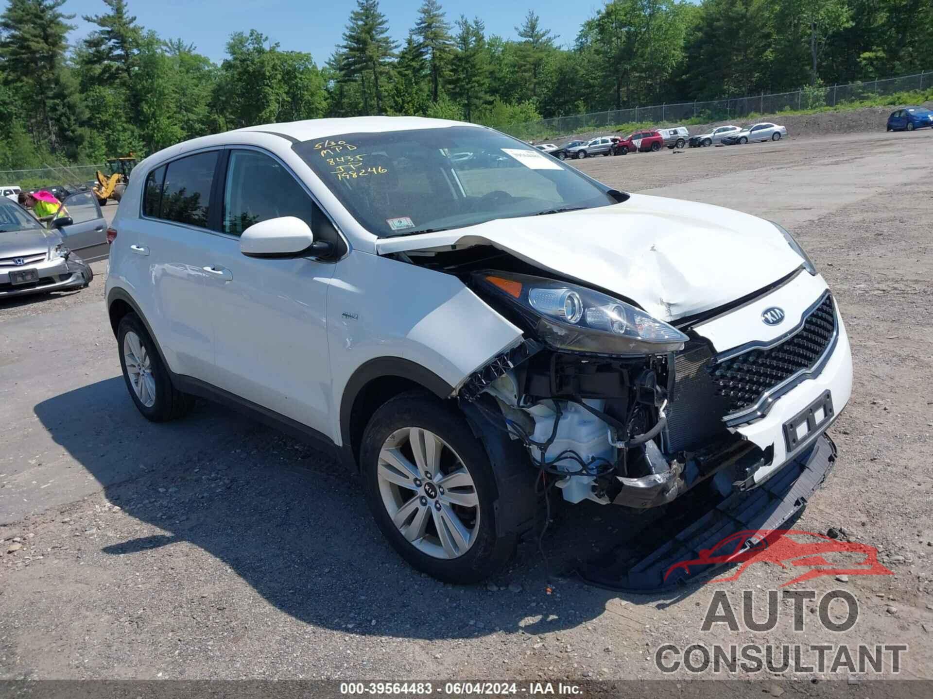 KIA SPORTAGE 2018 - KNDPMCAC1J7368435