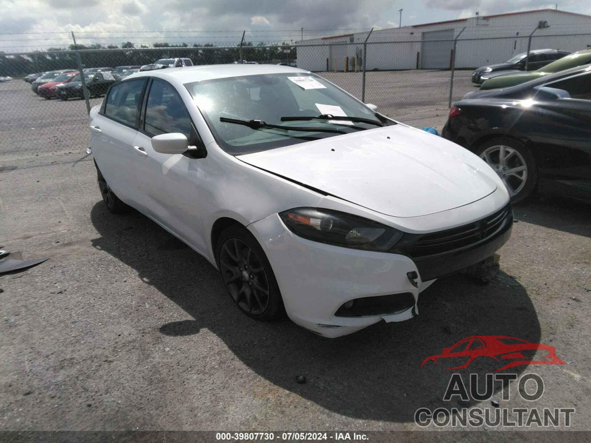DODGE DART 2015 - 1C3CDFBB3FD279145