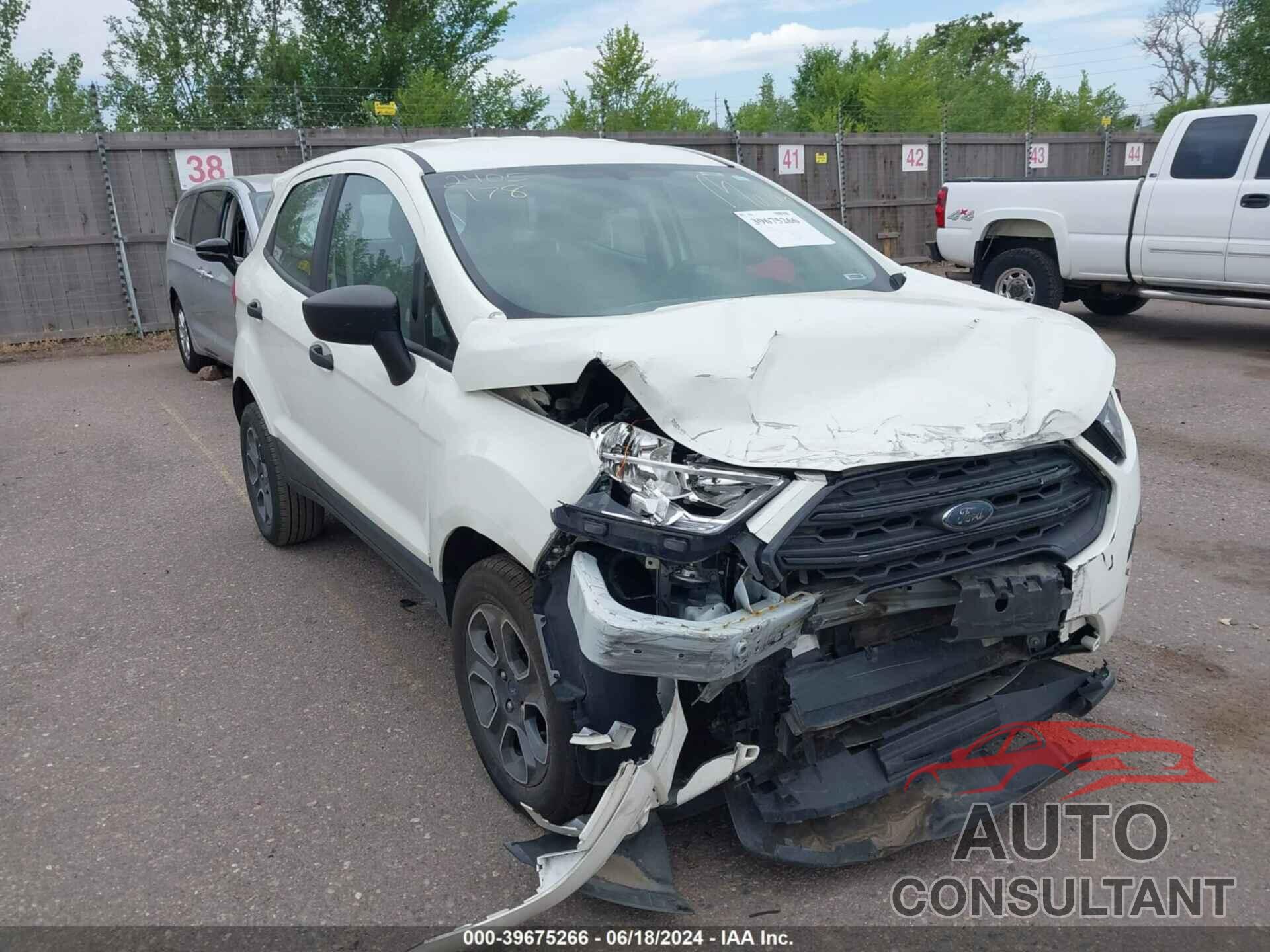 FORD ECOSPORT 2019 - MAJ6S3FL3KC280382