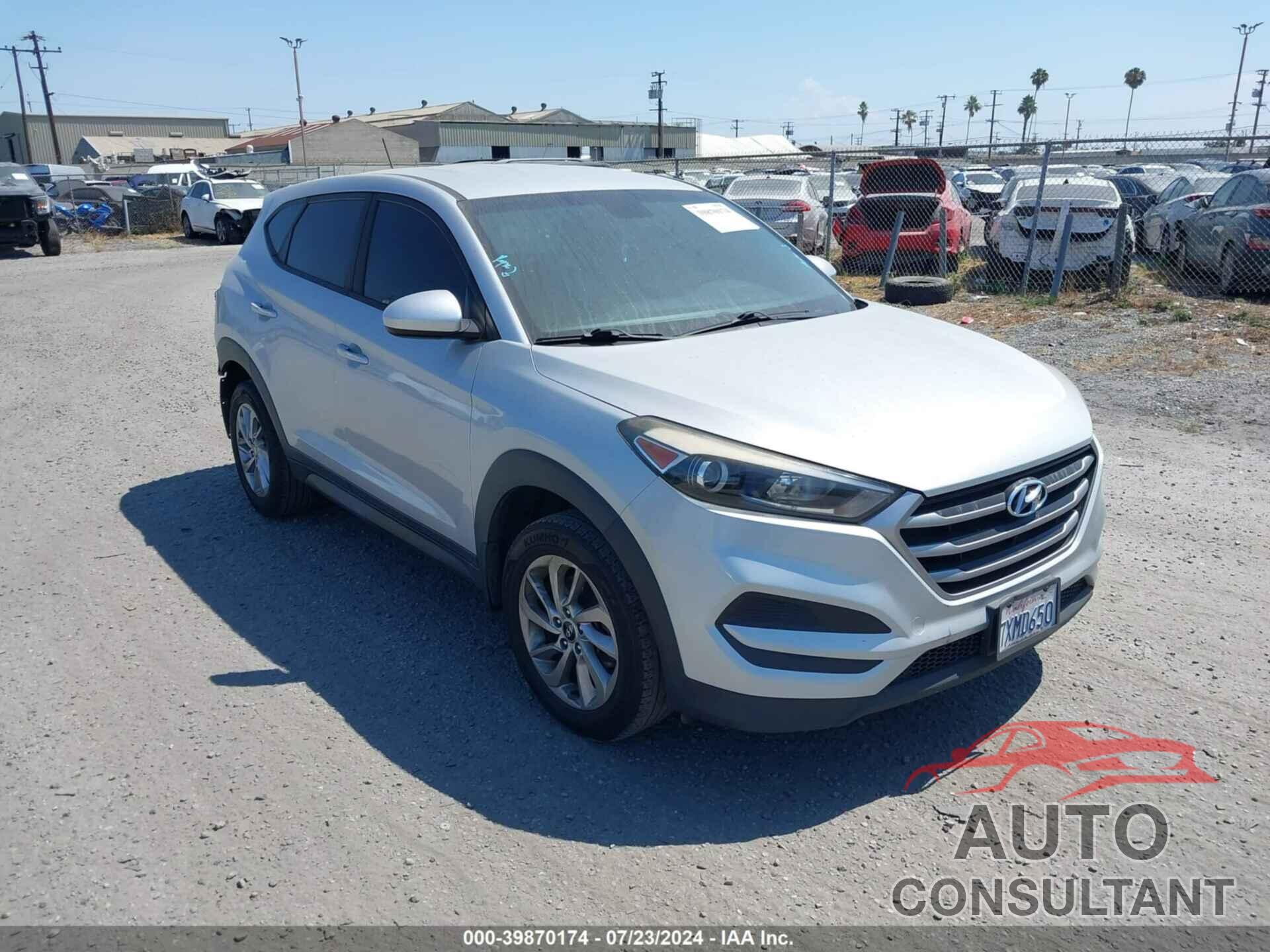 HYUNDAI TUCSON 2017 - KM8J23A4XHU404800