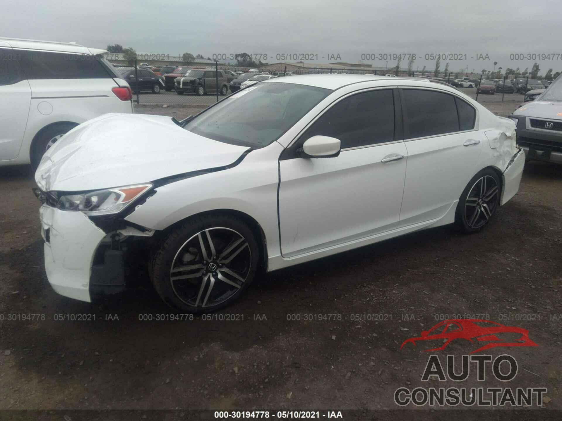 HONDA ACCORD SEDAN 2017 - 1HGCR2E5XHA045974