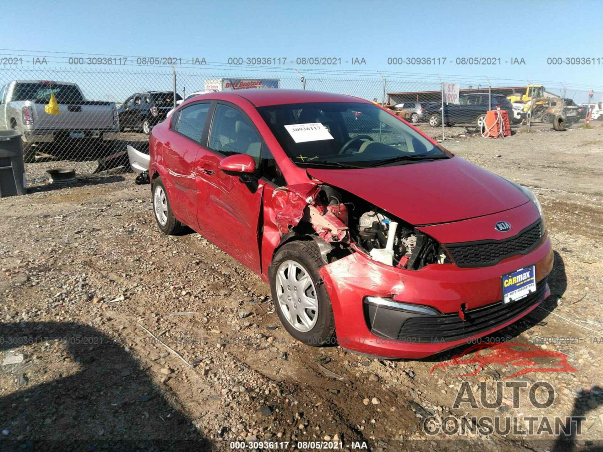 KIA RIO 2017 - KNADM4A33H6016365