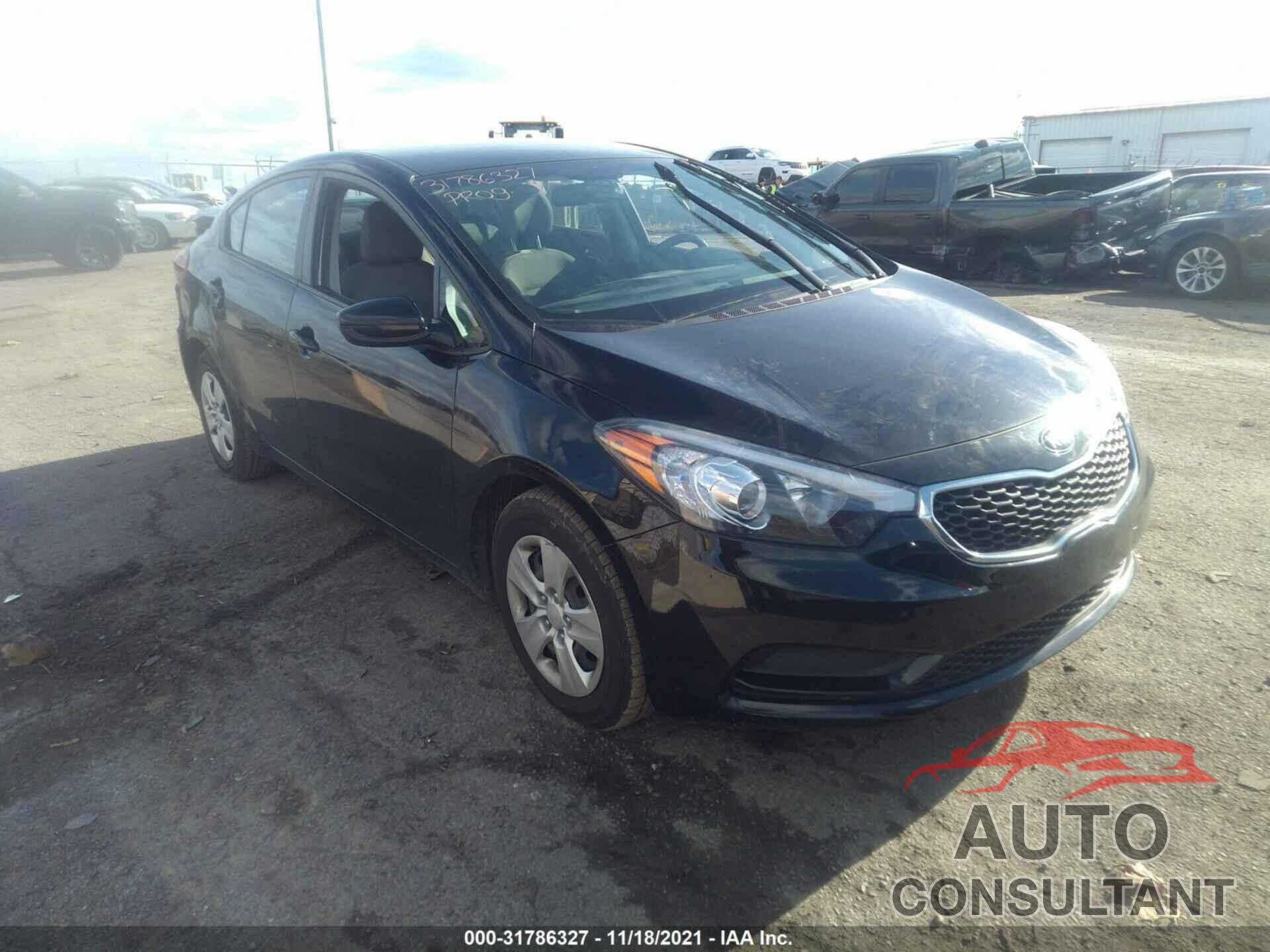 KIA FORTE 2016 - KNAFK4A61G5534679