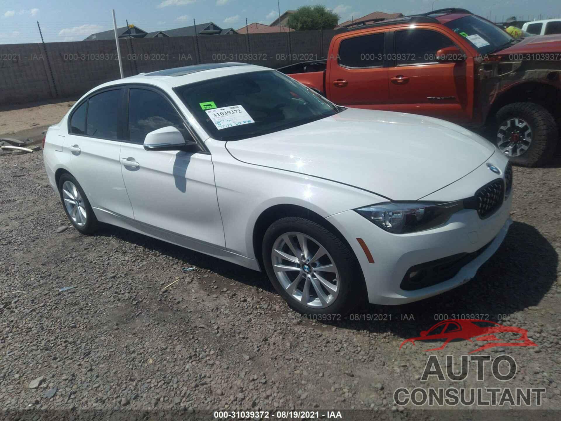 BMW 3 SERIES 2017 - WBA8E1G32HNU16976