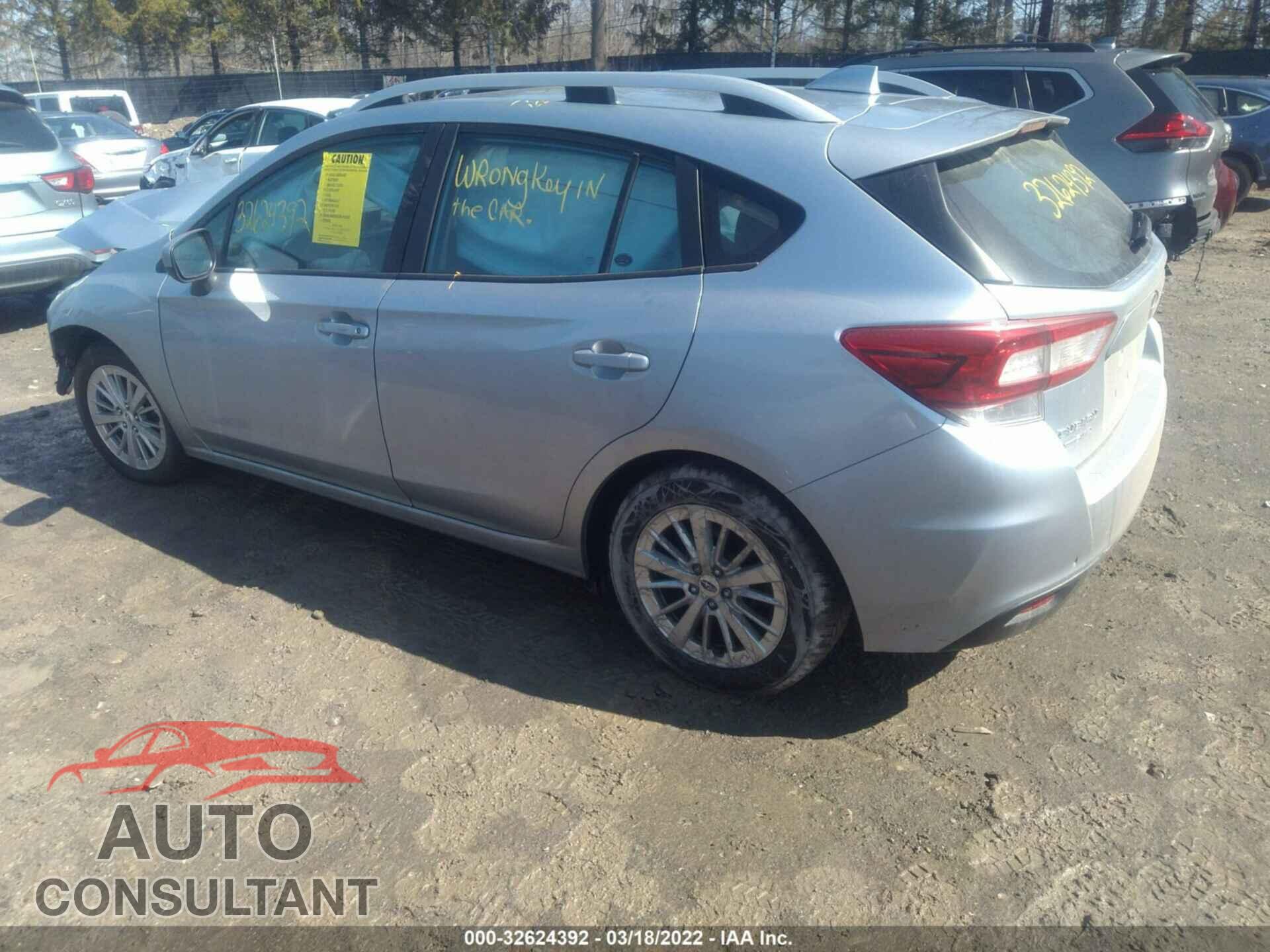 SUBARU IMPREZA 2018 - 4S3GTAB65J3731908