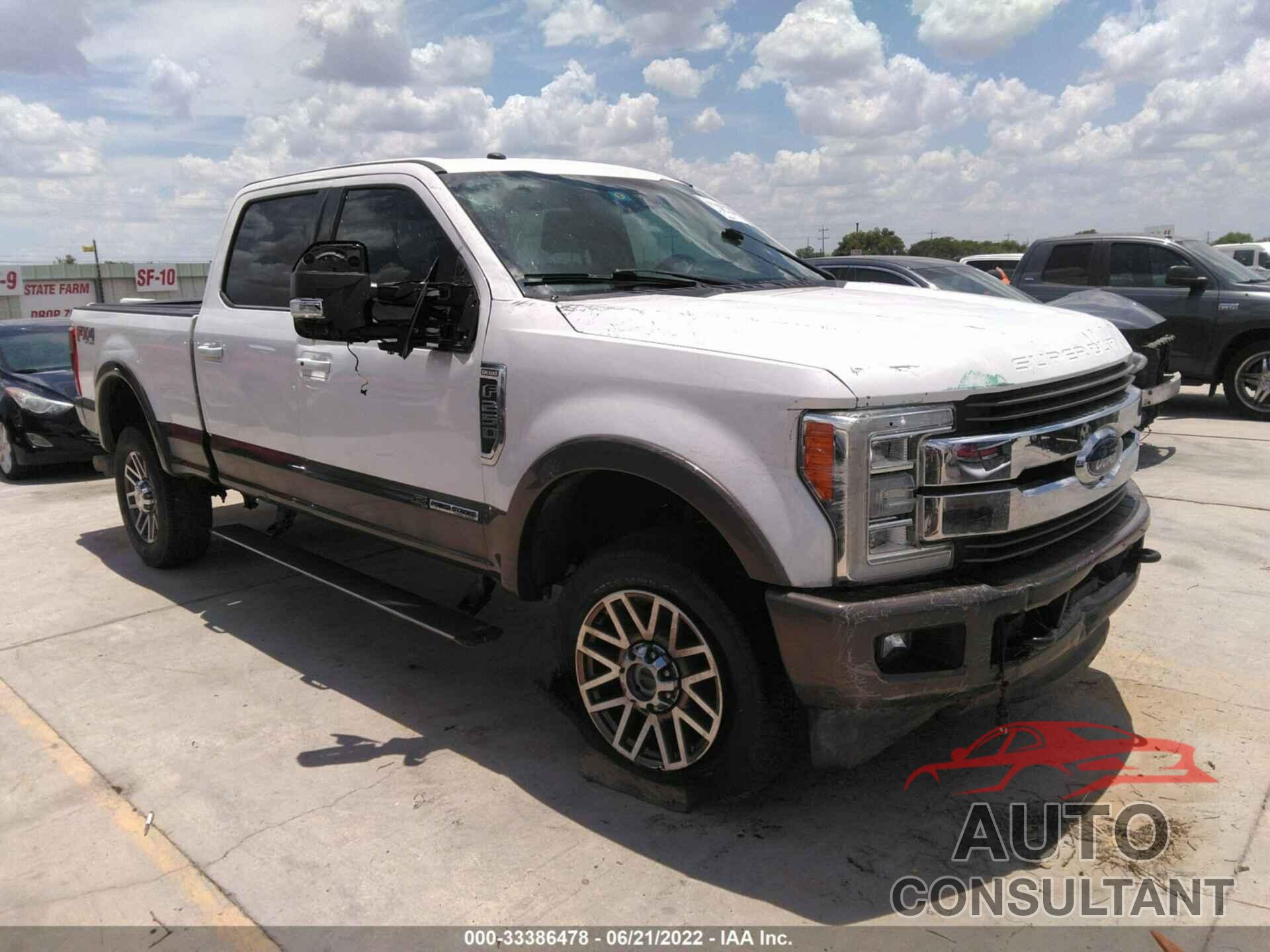 FORD SUPER DUTY F-250 SRW 2017 - 1FT7W2BT0HEE25460