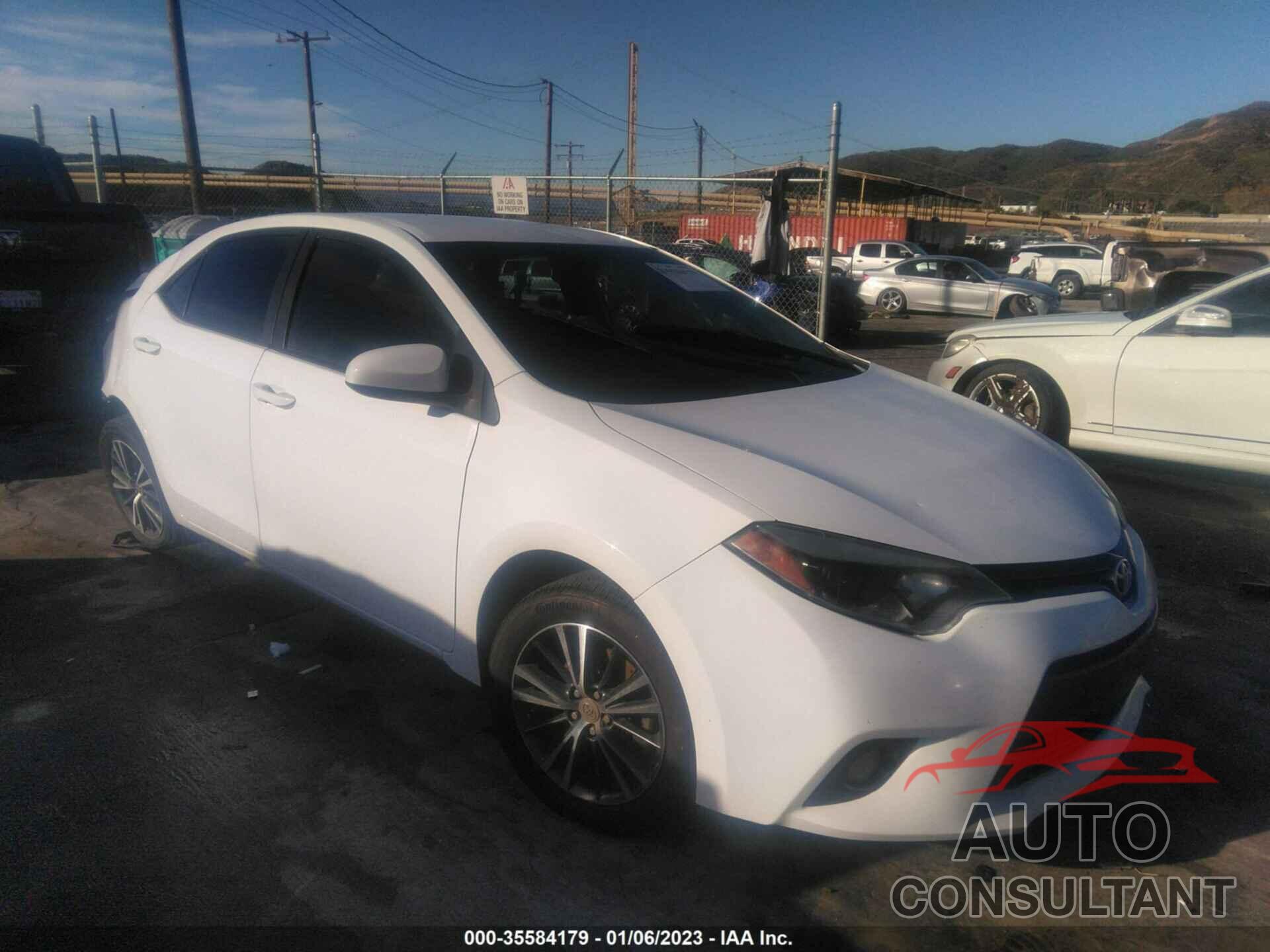 TOYOTA COROLLA 2016 - 5YFBURHE3GP434060