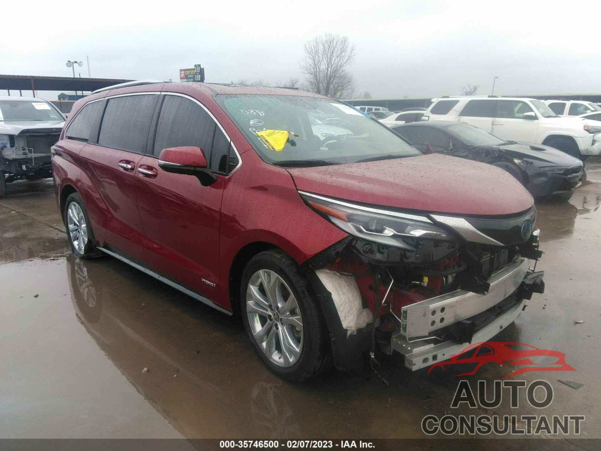 TOYOTA SIENNA 2021 - 5TDERKEC6MS030813