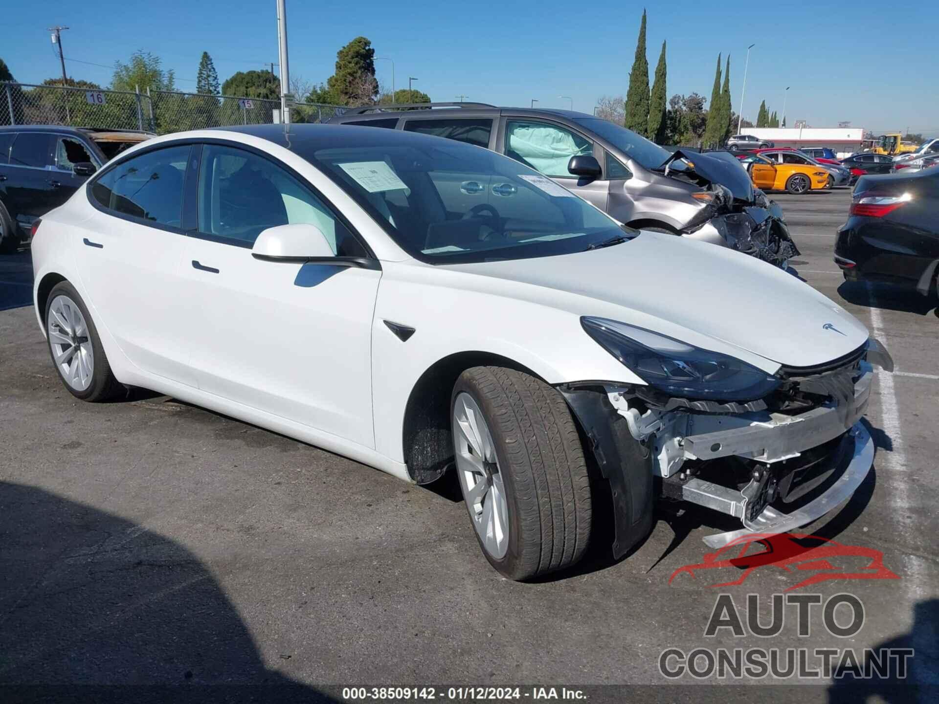 TESLA MODEL 3 2022 - 5YJ3E1EB3NF319769