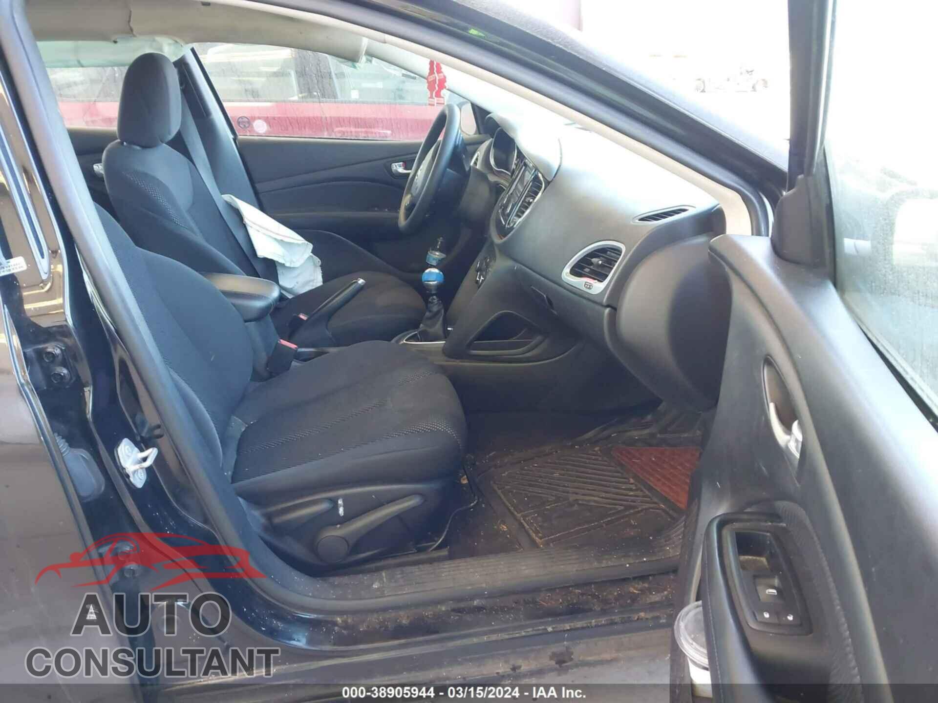 DODGE DART 2016 - 1C3CDFAA4GD609708