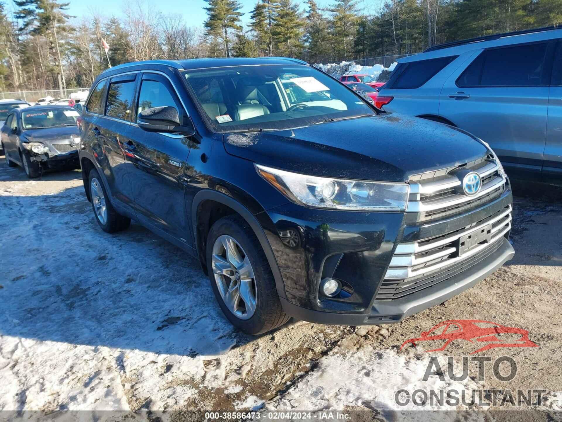 TOYOTA HIGHLANDER HYBRID 2017 - 5TDDGRFH5HS023622