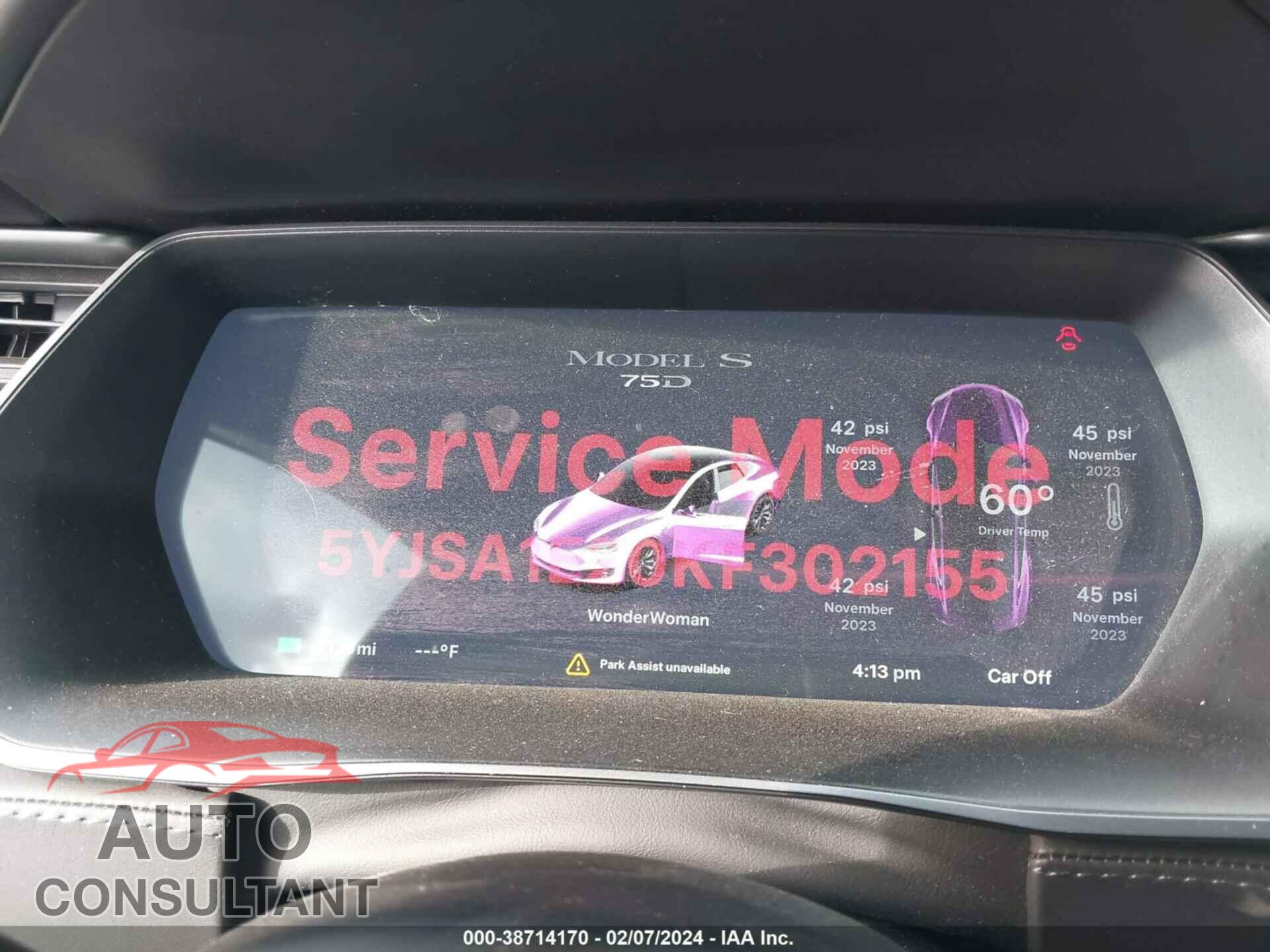 TESLA MODEL S 2019 - 5YJSA1E20KF302155