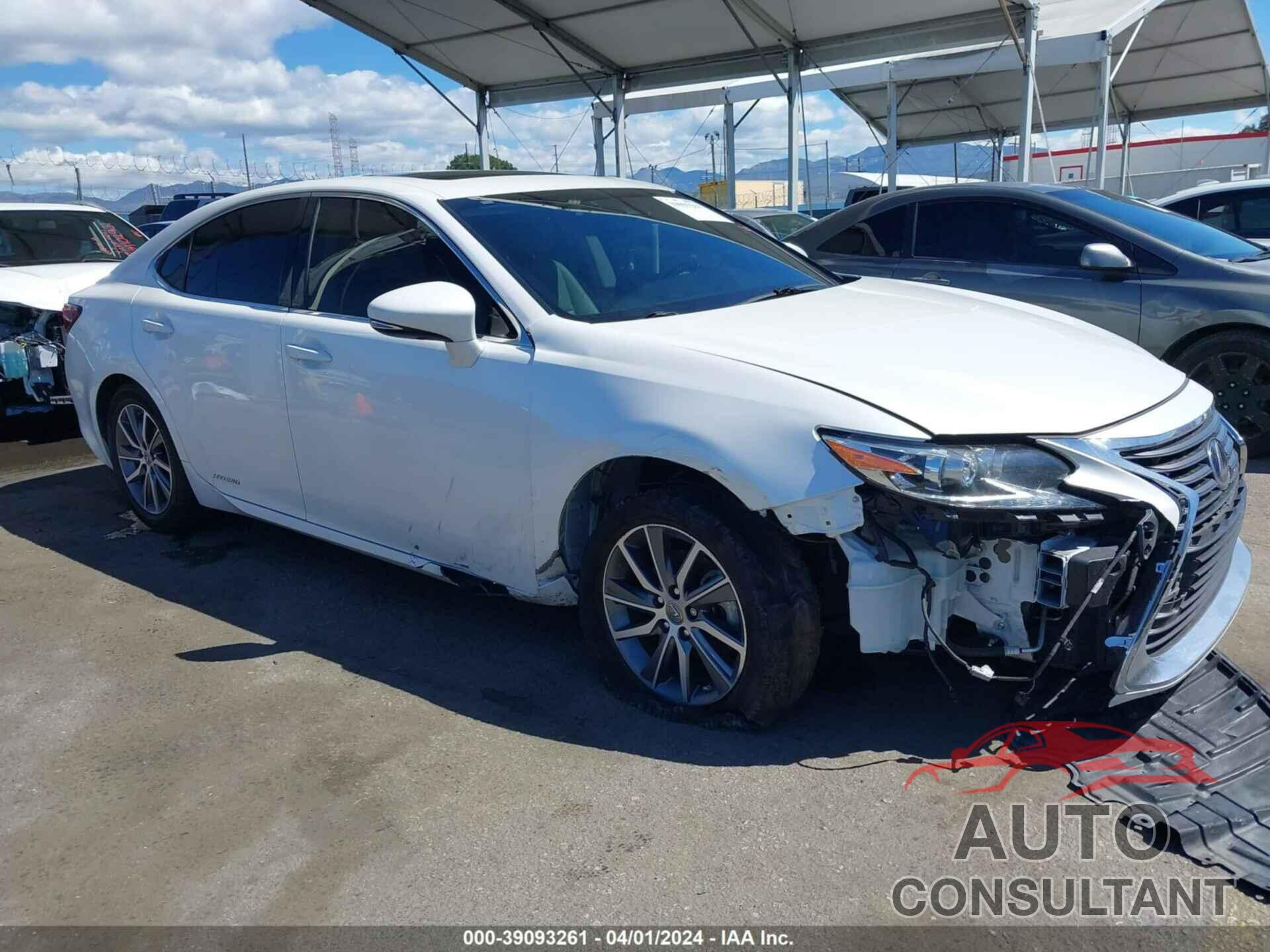 LEXUS ES 300H 2017 - JTHBW1GG4H2145136