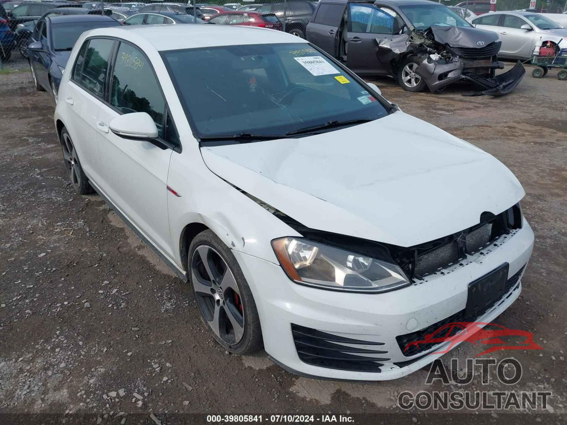 VOLKSWAGEN GOLF GTI 2016 - 3VW5T7AUXGM065479
