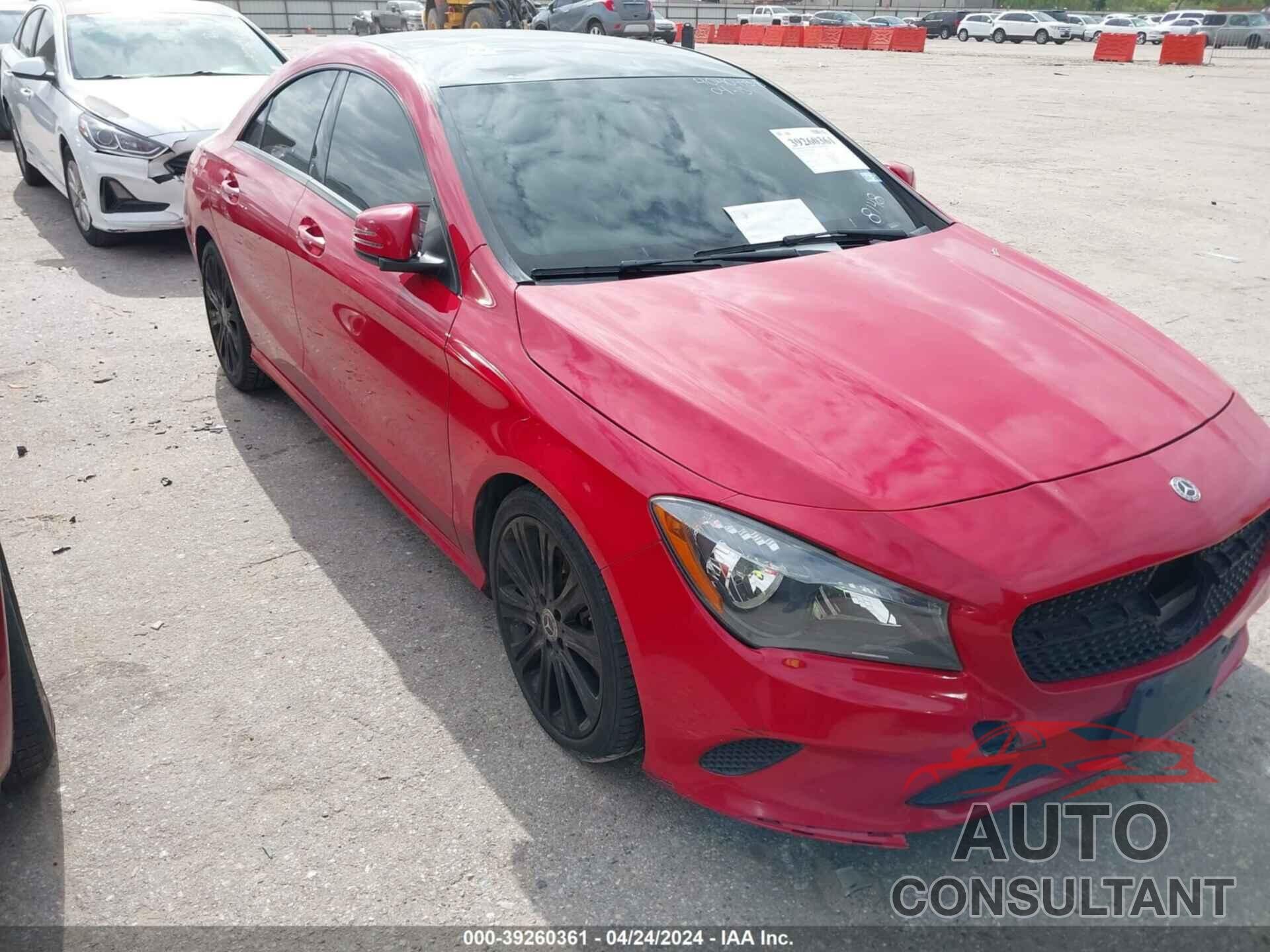MERCEDES-BENZ CLA 250 2018 - WDDSJ4EB2JN578148