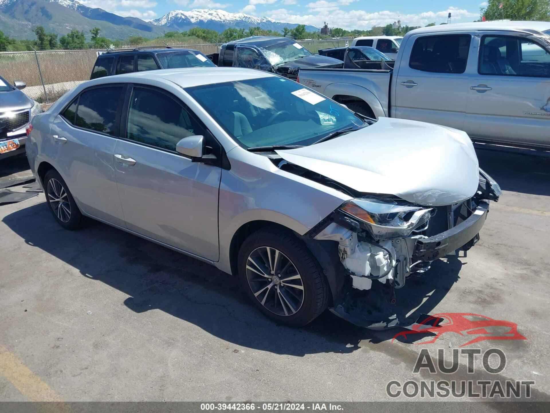 TOYOTA COROLLA 2016 - 2T1BURHE8GC724231