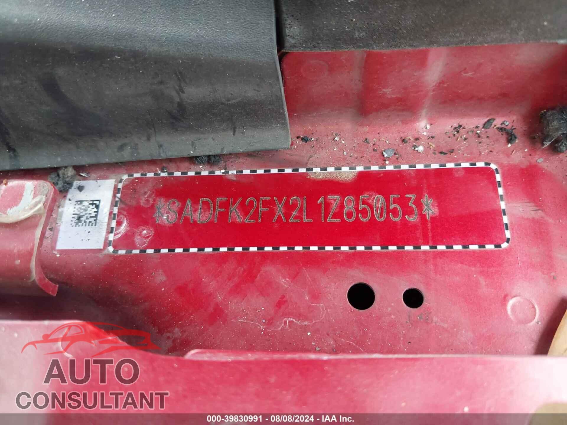 JAGUAR E-PACE 2020 - SADFK2FX2L1Z85053