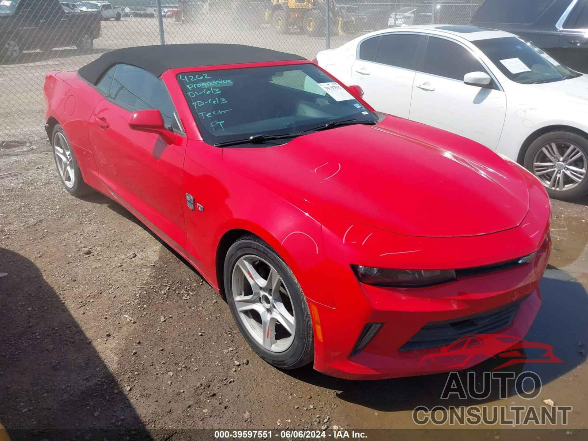 CHEVROLET CAMARO 2016 - 1G1FB3DS4G0165019