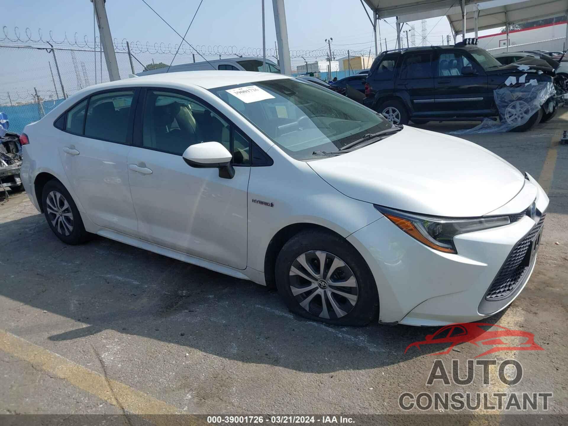 TOYOTA COROLLA 2021 - JTDEAMDE7MJ002960
