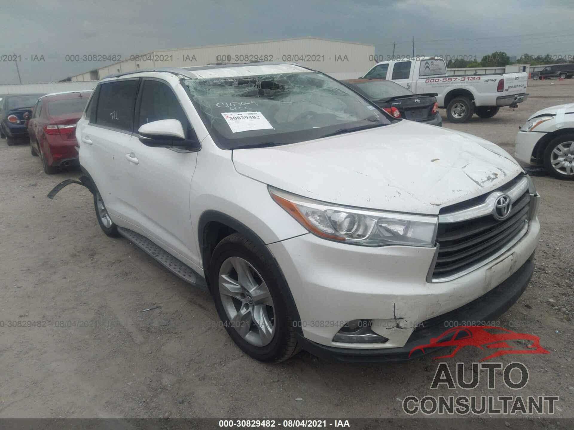 TOYOTA HIGHLANDER 2016 - 5TDYKRFH9GS139632