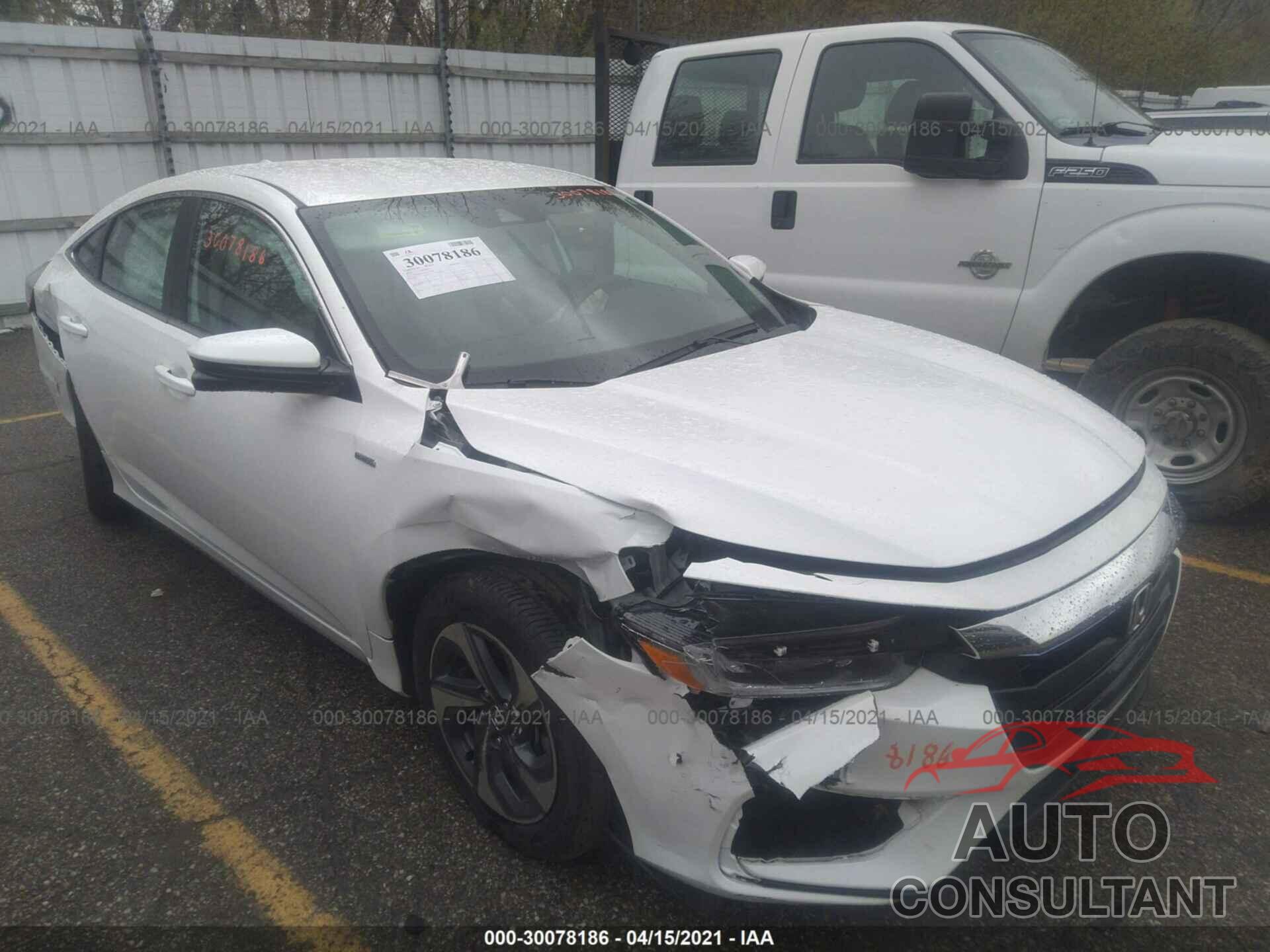 HONDA INSIGHT 2019 - 19XZE4F51KE006306