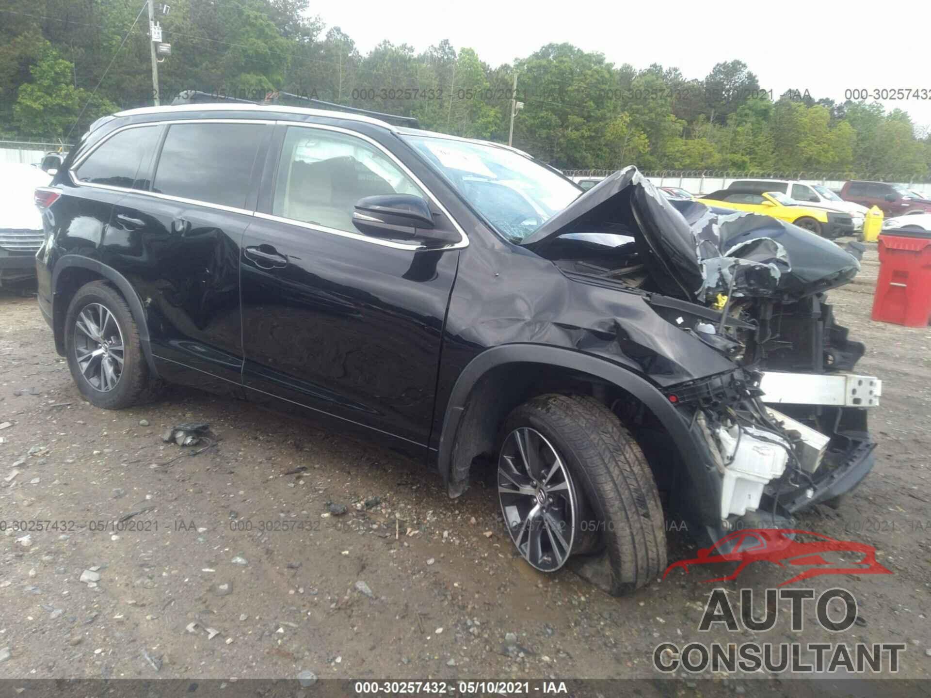 TOYOTA HIGHLANDER 2016 - 5TDJKRFH4GS309798