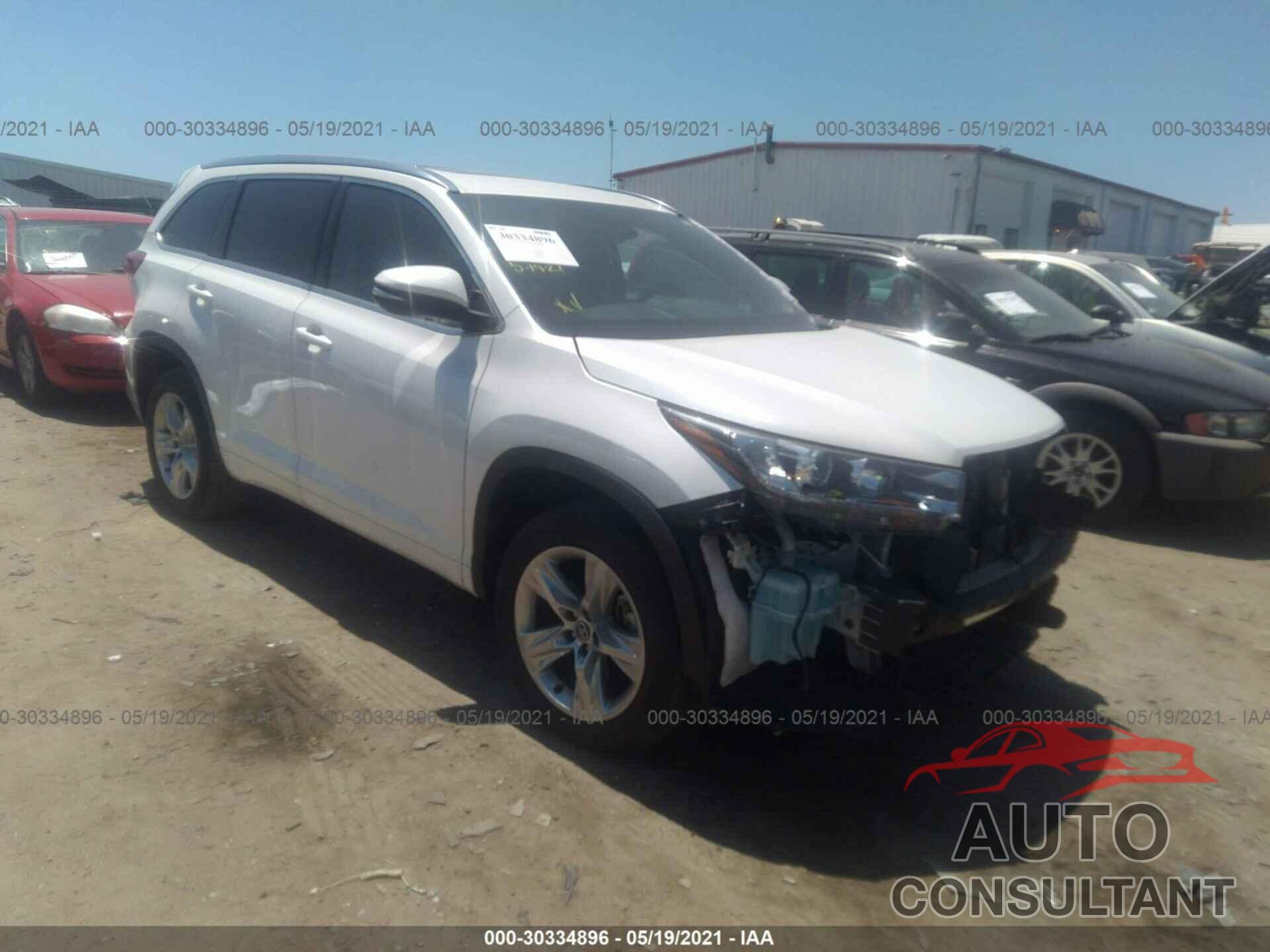 TOYOTA HIGHLANDER 2018 - 5TDYZRFH5JS281897
