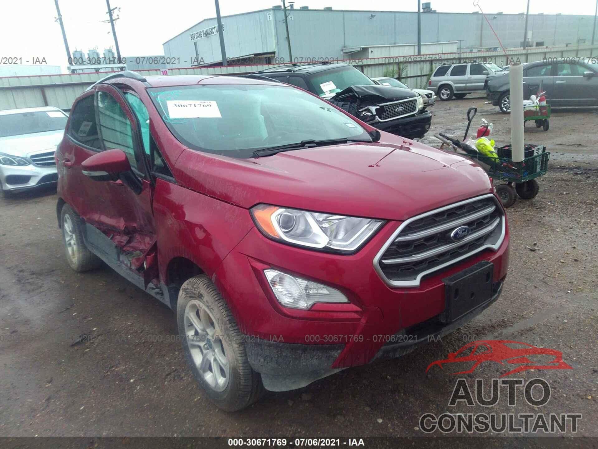 FORD ECOSPORT 2020 - MAJ3S2GE3LC355919