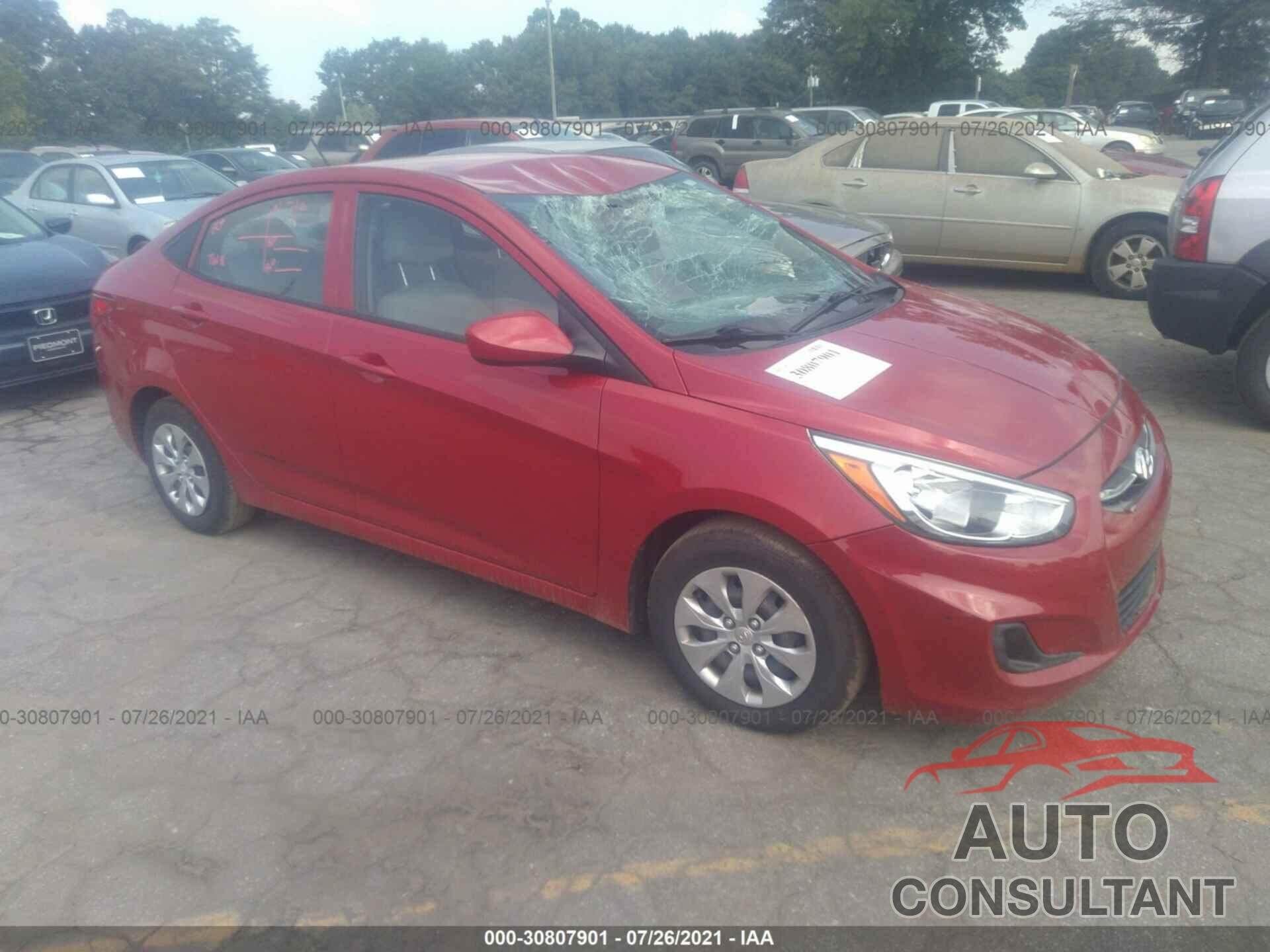 HYUNDAI ACCENT 2017 - KMHCT4AEXHU187804