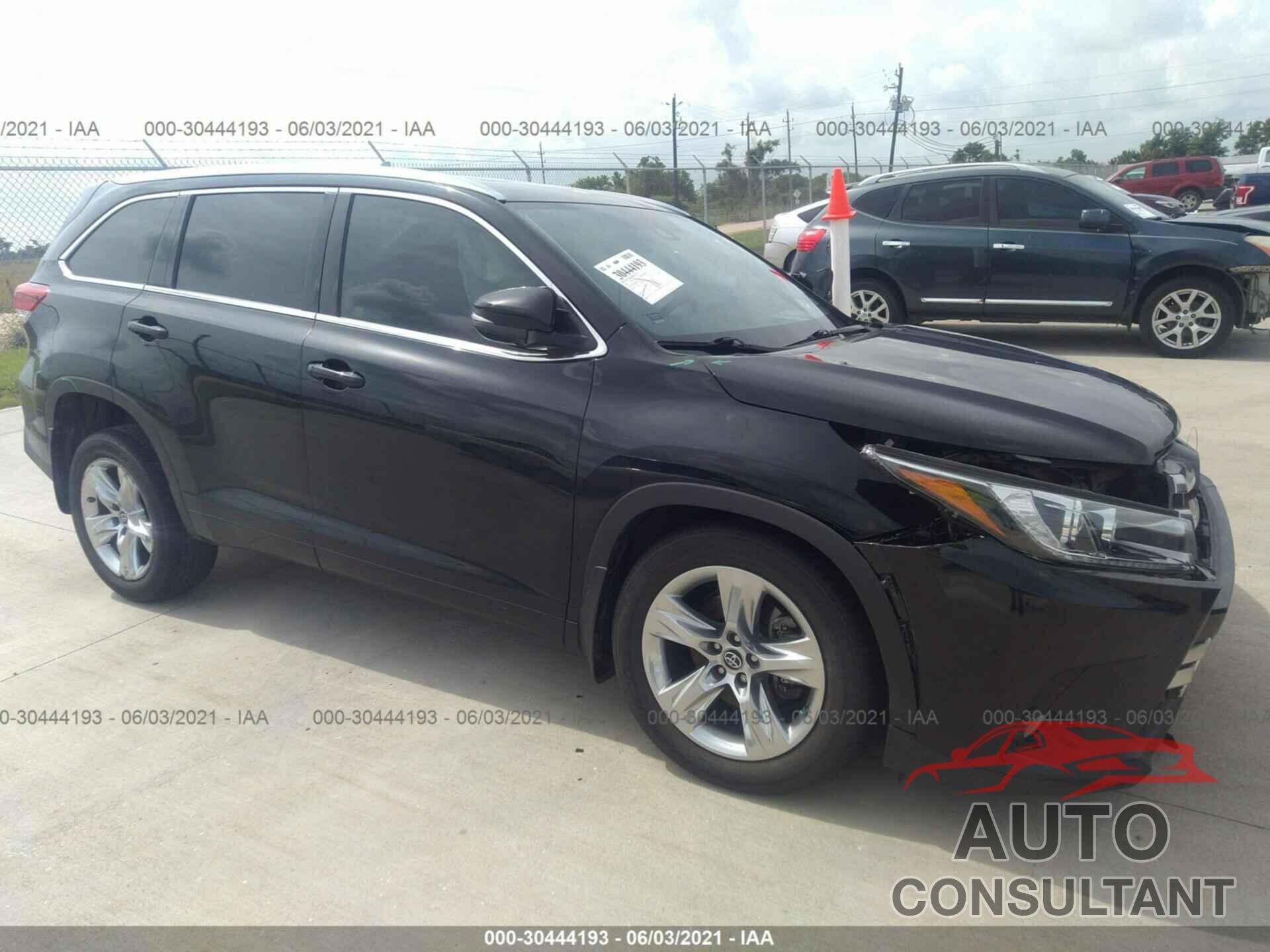 TOYOTA HIGHLANDER 2018 - 5TDYZRFH6JS260184
